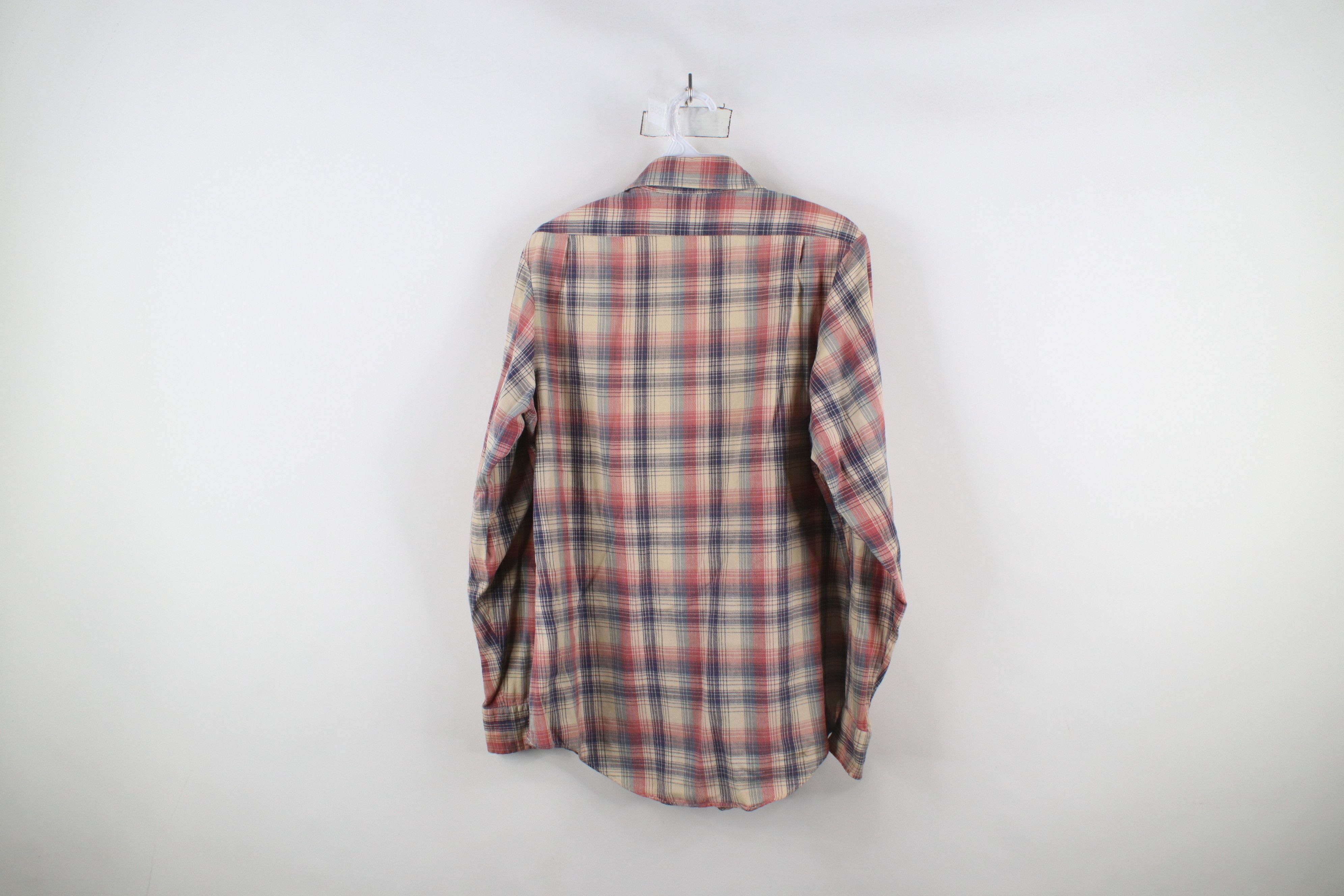 Levi's × Vintage Vintage 70s 80s Levis Flannel Collared Button Shirt Plaid Size US M / EU 48-50 / 2 - 11 Thumbnail