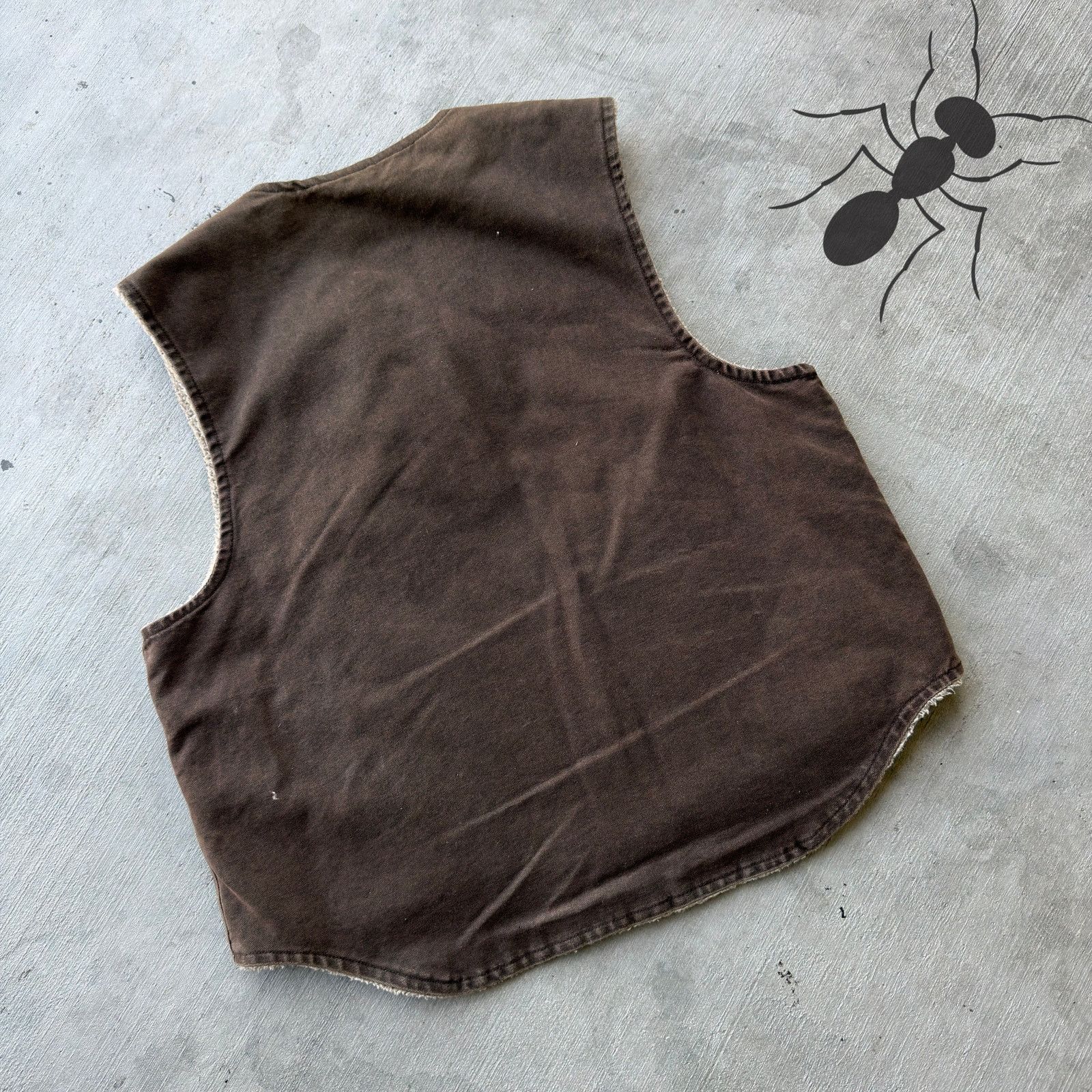 Carhartt × Vintage Carhartt DKB brown sherpa work wear vest Size US M / EU 48-50 / 2 - 2 Thumbnail