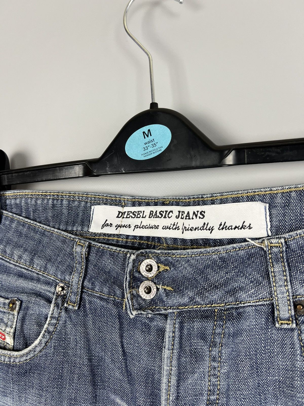 Diesel W33 Diesel Industry Denim Division Vintage Jeans Distressed Size US 33 - 2 Thumbnail