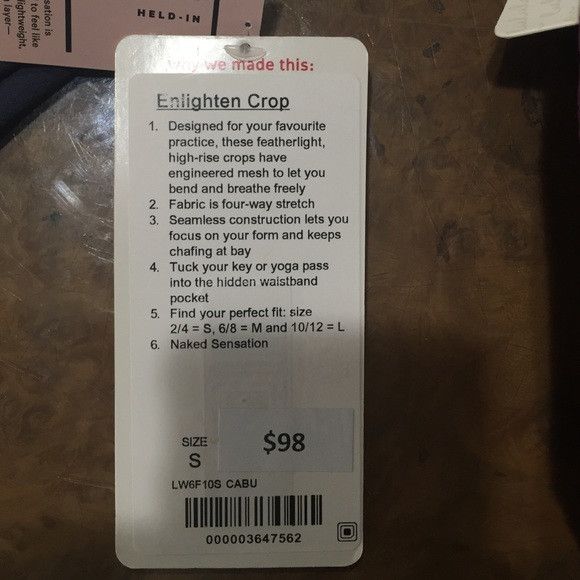 Lululemon Enlighten Crop Sz Small Size 27" / US 4 / IT 40 - 8 Thumbnail