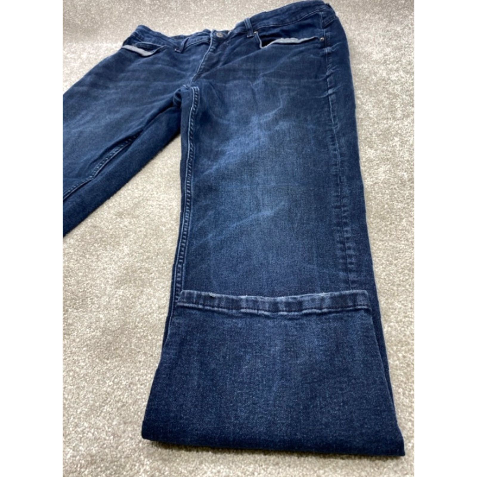 DKNY DKNY Jeans Men 36X30 Blue Denim Slim Fit Straight Leg Stretch 5348 Regular 5-Pocket Design Mens Clothing Jeans Size US 36 / EU 52 - 3 Thumbnail