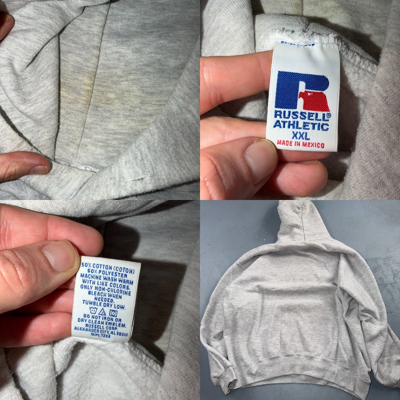Russell Athletic VTG Russell Athletic USC Hoodie Sweatshirt 2XL Gray Cotton Fleece Crew Neck Long Sleeve Graphic Print Men College Trojans USA 80s 90s Vintage Size US XXL / EU 58 / 5 - 8 Thumbnail