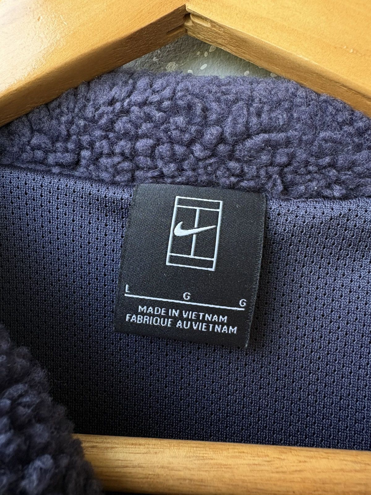 Nike Nike Court 1/2 Deep Pile Fleece Jacket Size US L / EU 52-54 / 3 - 8 Thumbnail