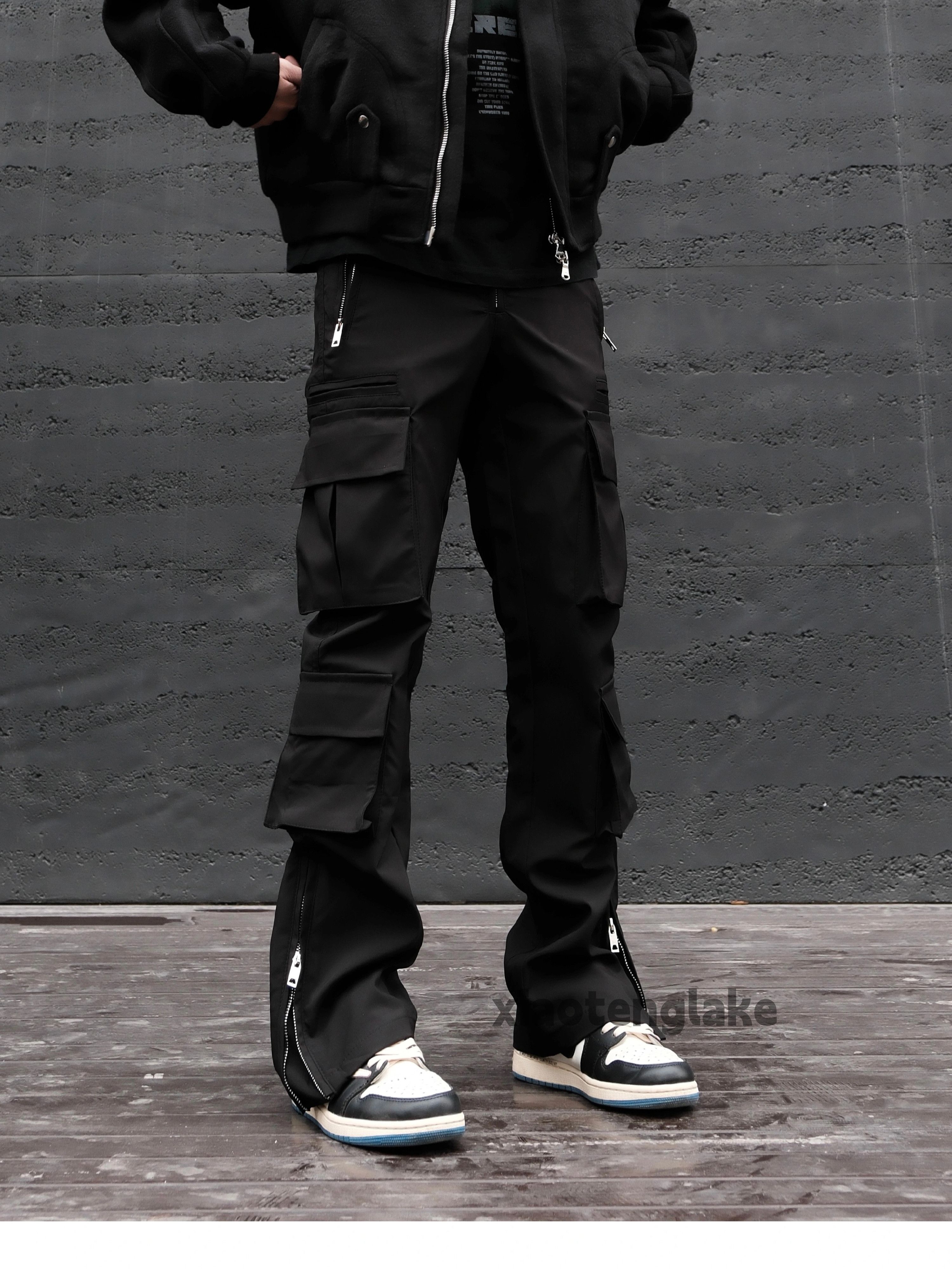 Designer × Japanese Brand × Vintage zipper utility military tactical punk flared cargo pants Size US 32 / EU 48 - 7 Thumbnail