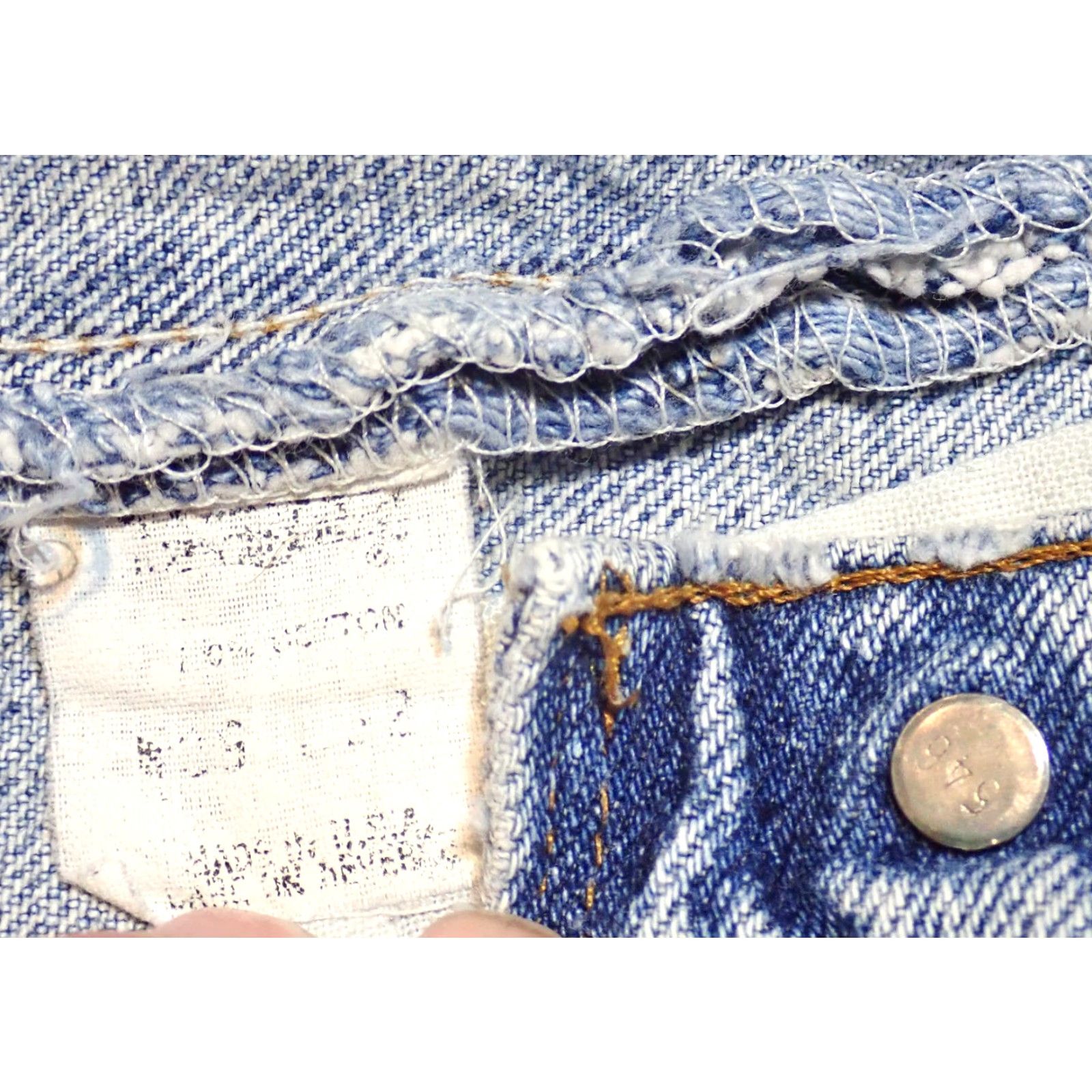 Levi's VINTAGE Levi's 512 Jeans Mens 29x27 Faded Wash Light Stonewash Denim Slim Tapered 5-Pocket USA 512-4891 Size US 29 - 6 Thumbnail