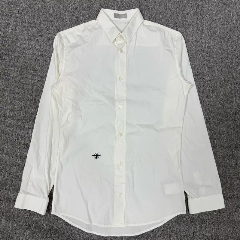 Dior Dior White Cotton Long Sleeve Shirt for Men 0089 Size US S / EU 44-46 / 1 - 1 Thumbnail
