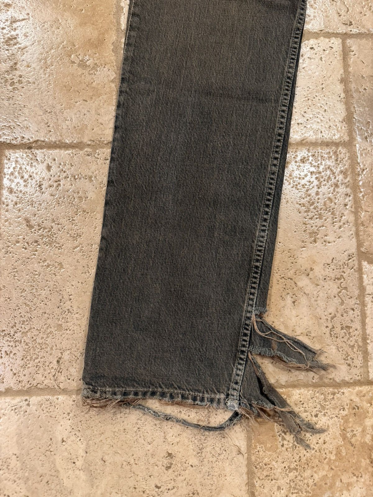 Rick Owens Slab Burnt Dust Brown 2005 Denim Jeans
