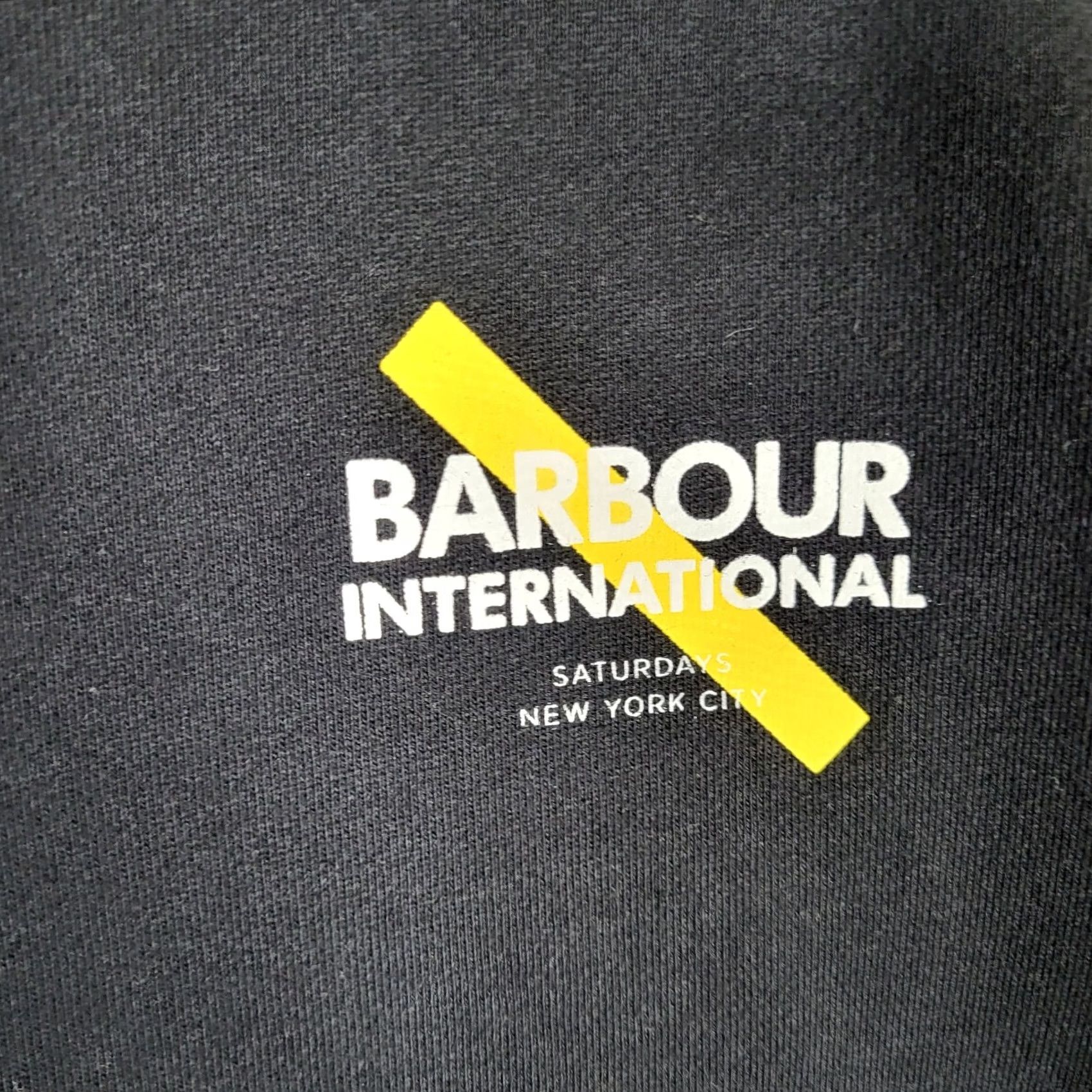 Barbour Barbour Saturdays NYD Strike Black Sweatshirt Women L Crew Neck Cotton Blended Fabric Size L / US 10 / IT 46 - 2 Thumbnail