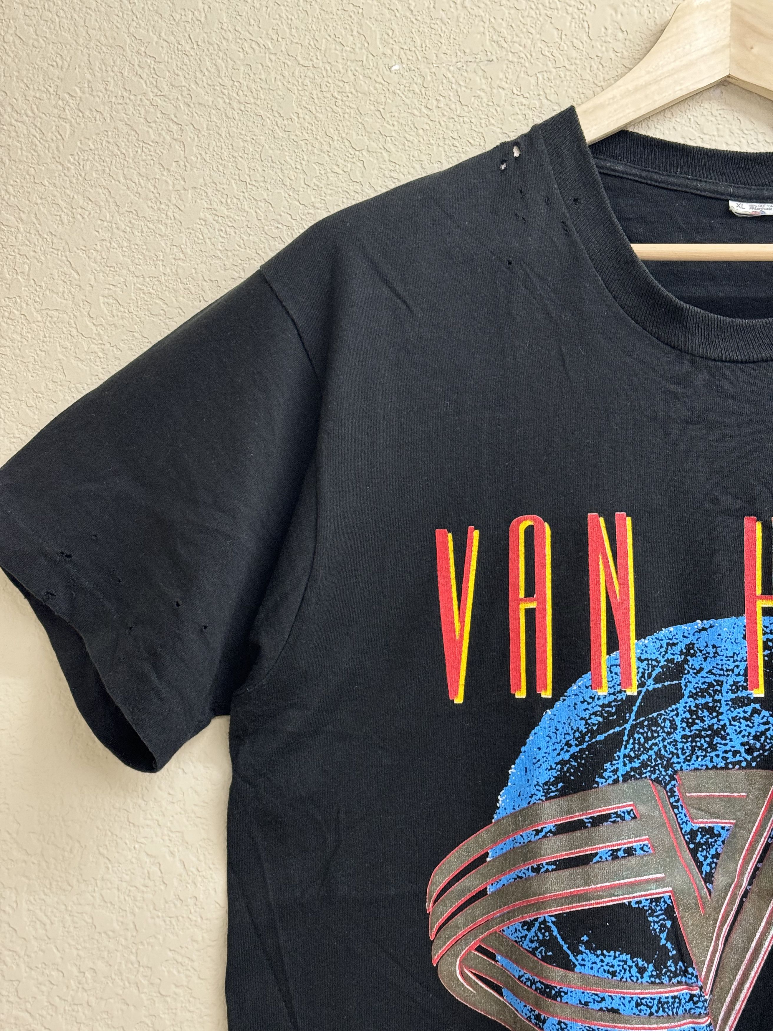 Vintage Vintage 1991 Van Halen Tee Distressed Size US XL / EU 56 / 4 - 5 Thumbnail