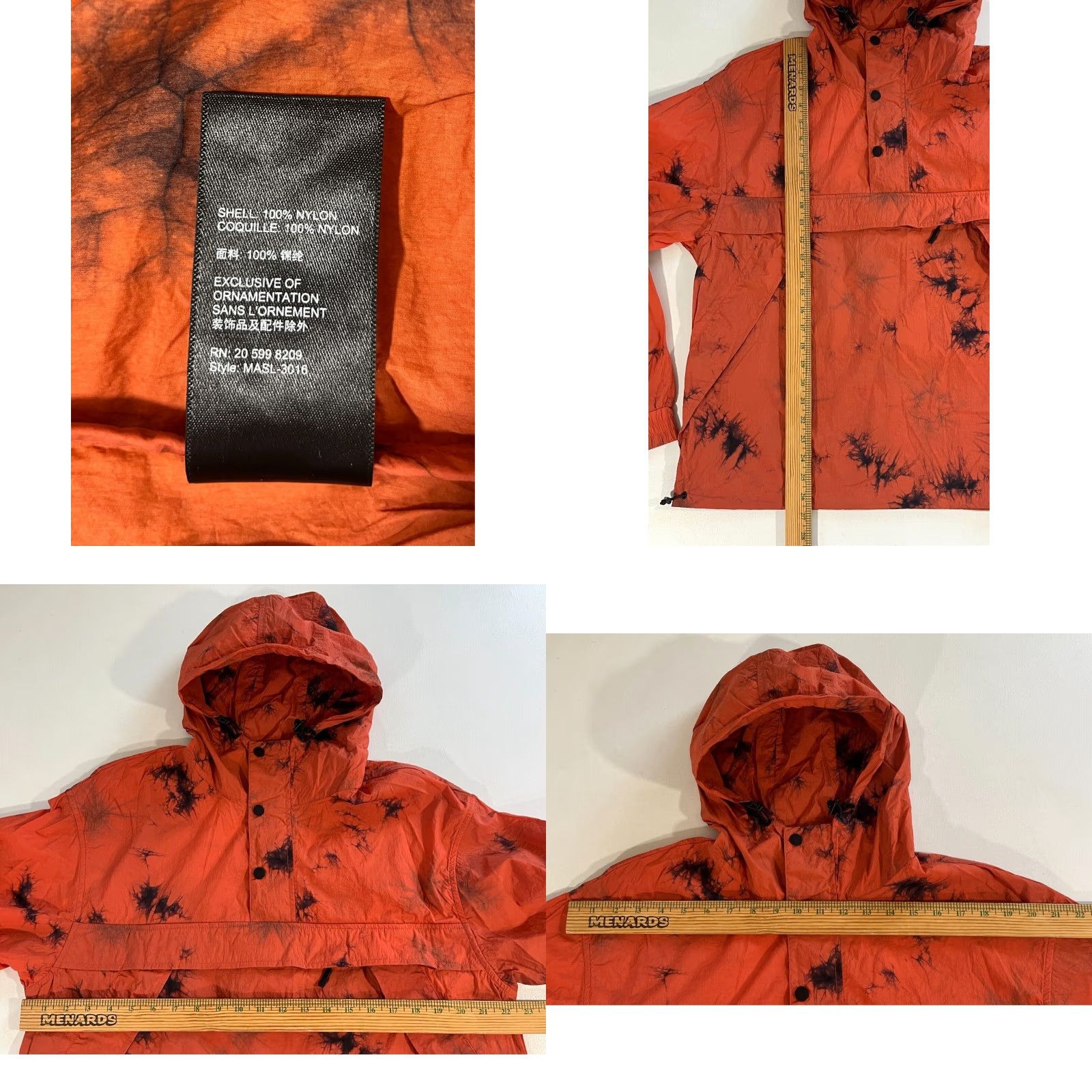 Vintage AlphaStyle Tie Dye Super Lightweight Anorak Jacket Sz M Luxury Streetwear Size US M / EU 48-50 / 2 - 8 Thumbnail
