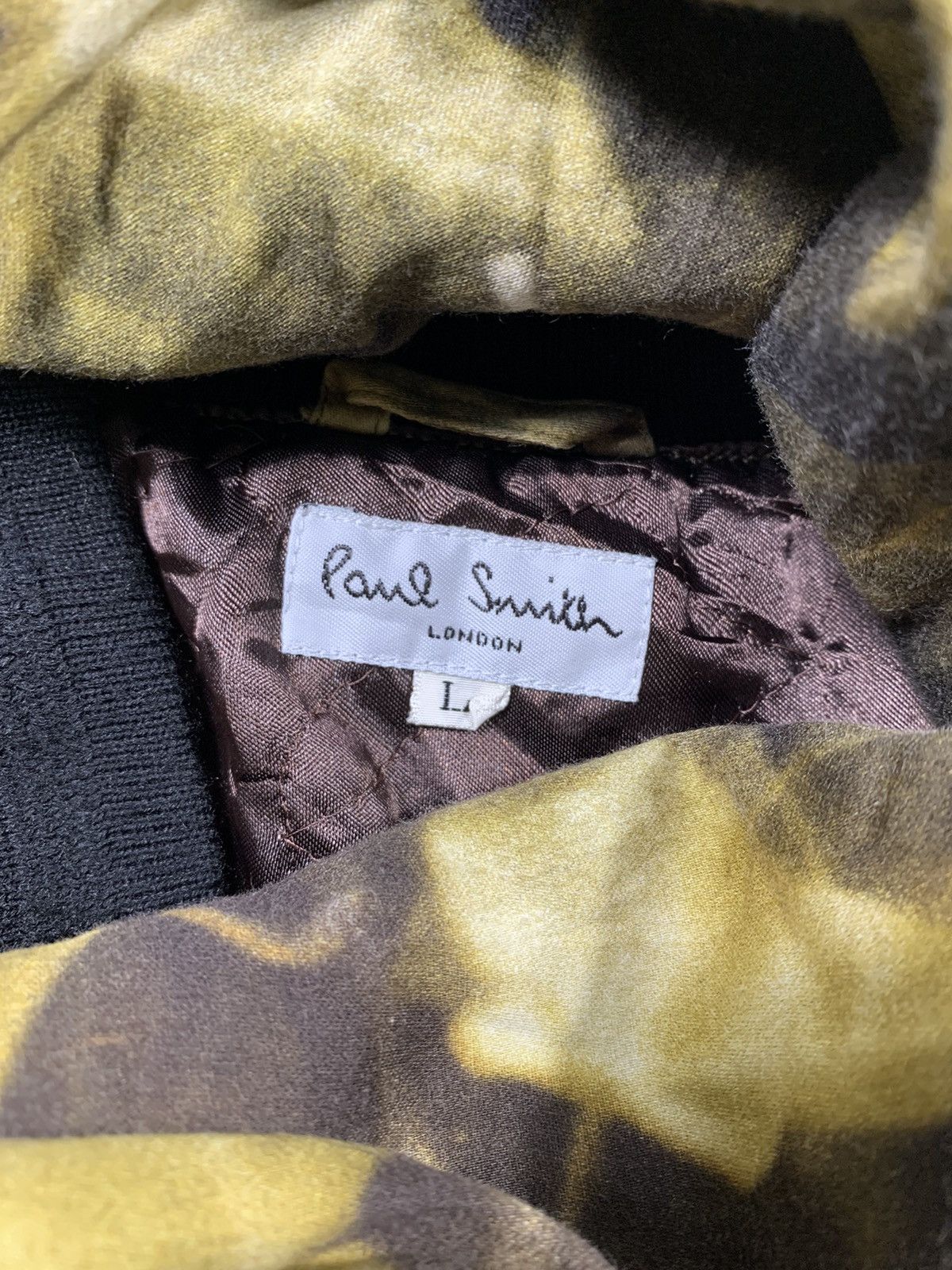 Vintage Paul smith luxury Pattern silk boomber Jacket Size US L / EU 52-54 / 3 - 8 Thumbnail