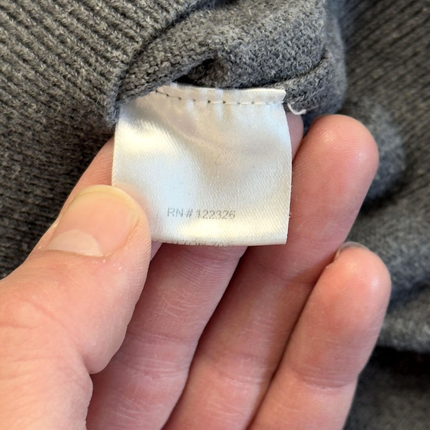 Vintage J Hilburn Sweater Mens XXL Gray Half Zip Cashmere Blend Mock Neck Pullover - Premium Quality & Size - Sale Size US XXL / EU 58 / 5 - 4 Thumbnail
