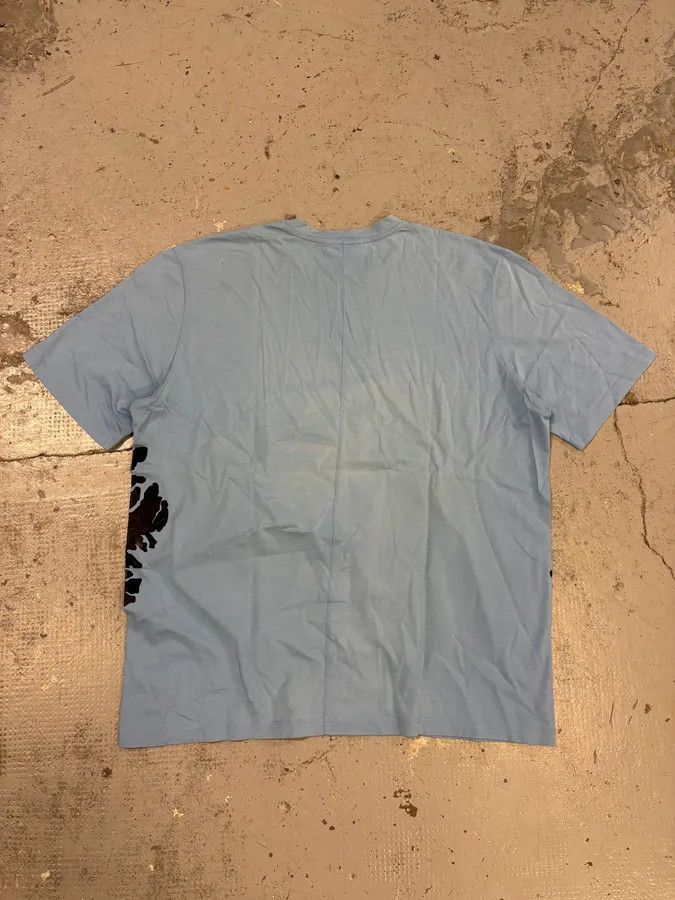Balenciaga SS2015 Balenciaga Light Blue Ink Splatter T-Shirt Size US M / EU 48-50 / 2 - 6 Thumbnail