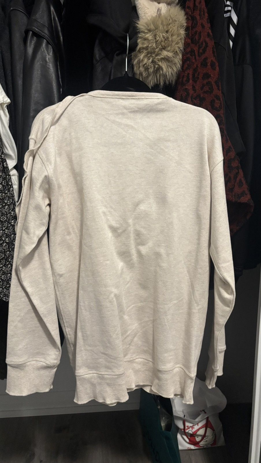 JW Anderson JW Anderson Asymmetric Thermal Long Sleeve Cream Size M Size US M / EU 48-50 / 2 - 2 Thumbnail