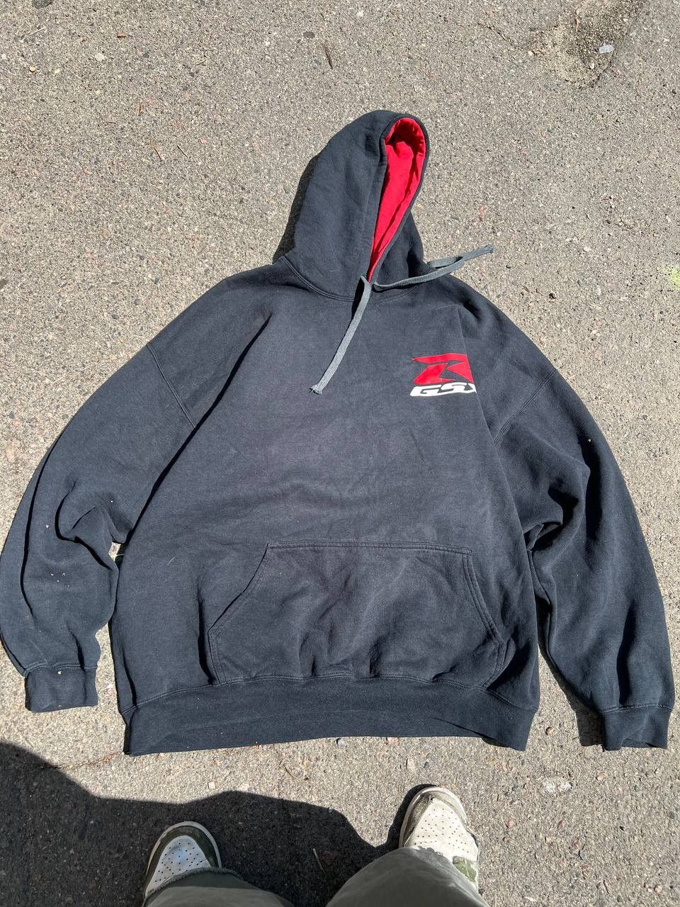 Vintage Vintage Y2K Oversize Suzuki GSX Motorcycle hoodie Size US XL / EU 56 / 4 - 7 Thumbnail
