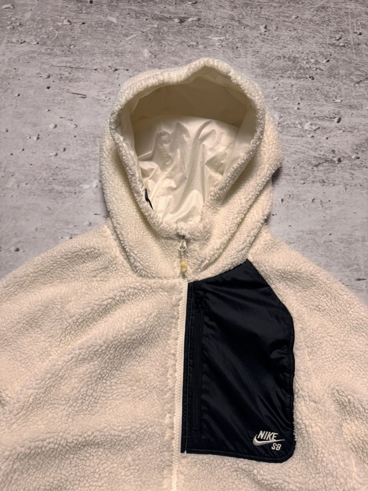 Nike × Vintage NIKE SB VINTAGE TEDDY FLEECE OVERSIZE BOXY ZIP HOODIE Size US M / EU 48-50 / 2 - 3 Thumbnail