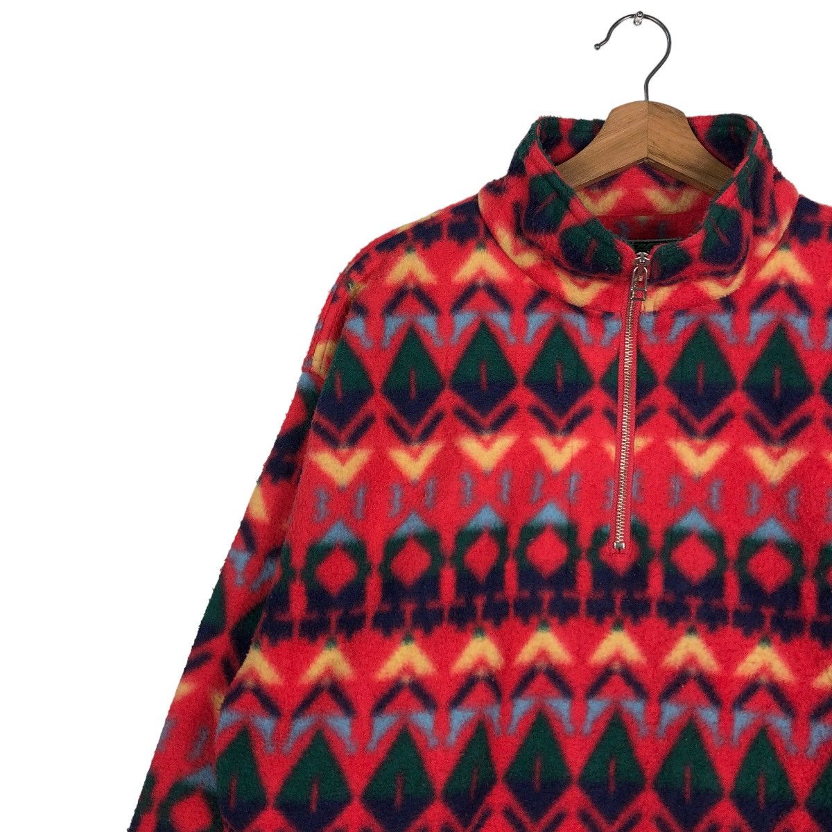 Vintage 🔥VINTAGE CREEKS USA FLEECE JACKET NATIVE NAVAJO ANORAK Size US M / EU 48-50 / 2 - 7 Thumbnail