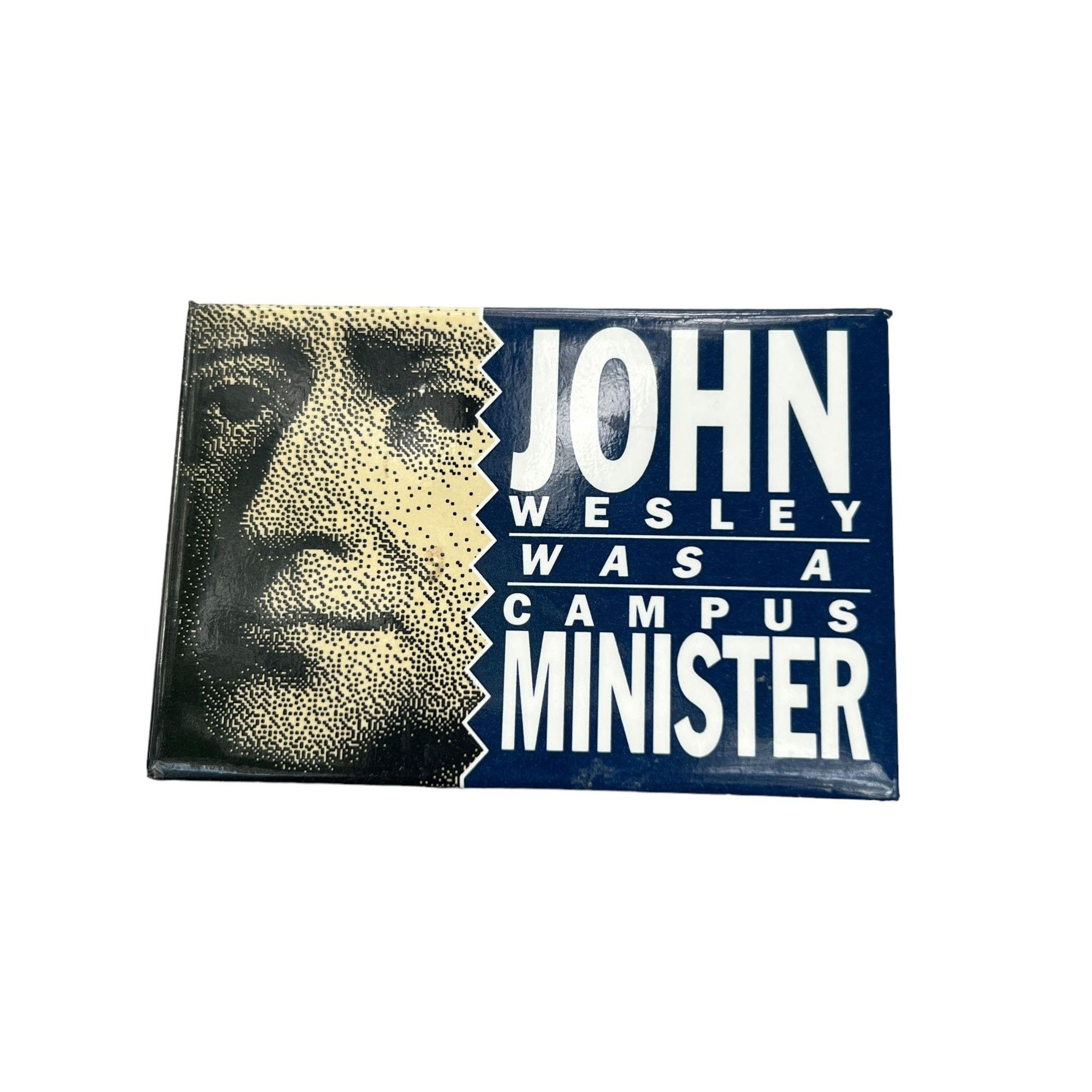 Other Vintage John Wesley was a Campus Minister Pin Button Badge 3 Size ONE SIZE - 1 Thumbnail