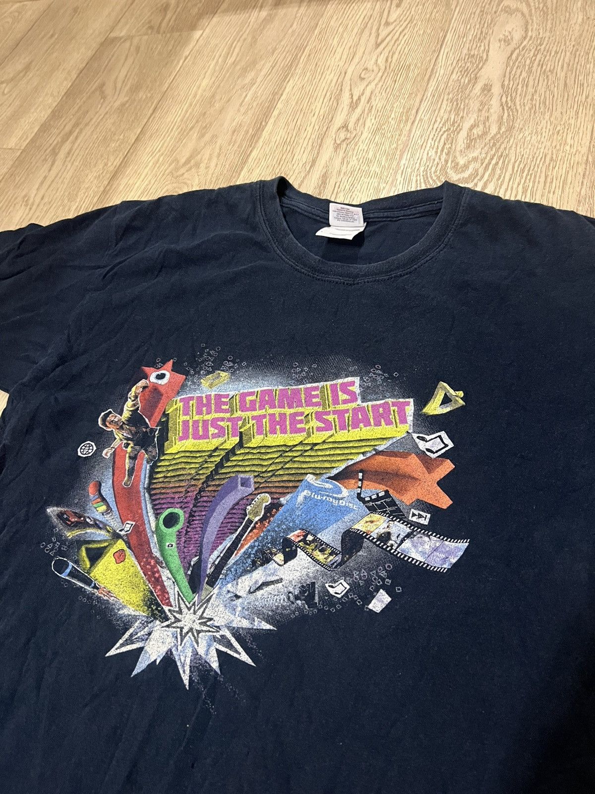 Sony Vintage 2006 Sony Playstation 3 PS3 Promo Tee Black the Game Size US L / EU 52-54 / 3 - 2 Thumbnail