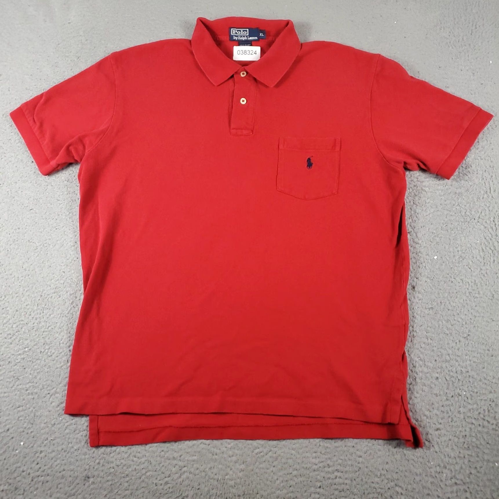 Ralph Lauren Ralph Lauren Polo Shirt Mens XL Red Pony Casual Short Sleeve Shirt (Polo) Size US XL / EU 56 / 4 - 3 Thumbnail