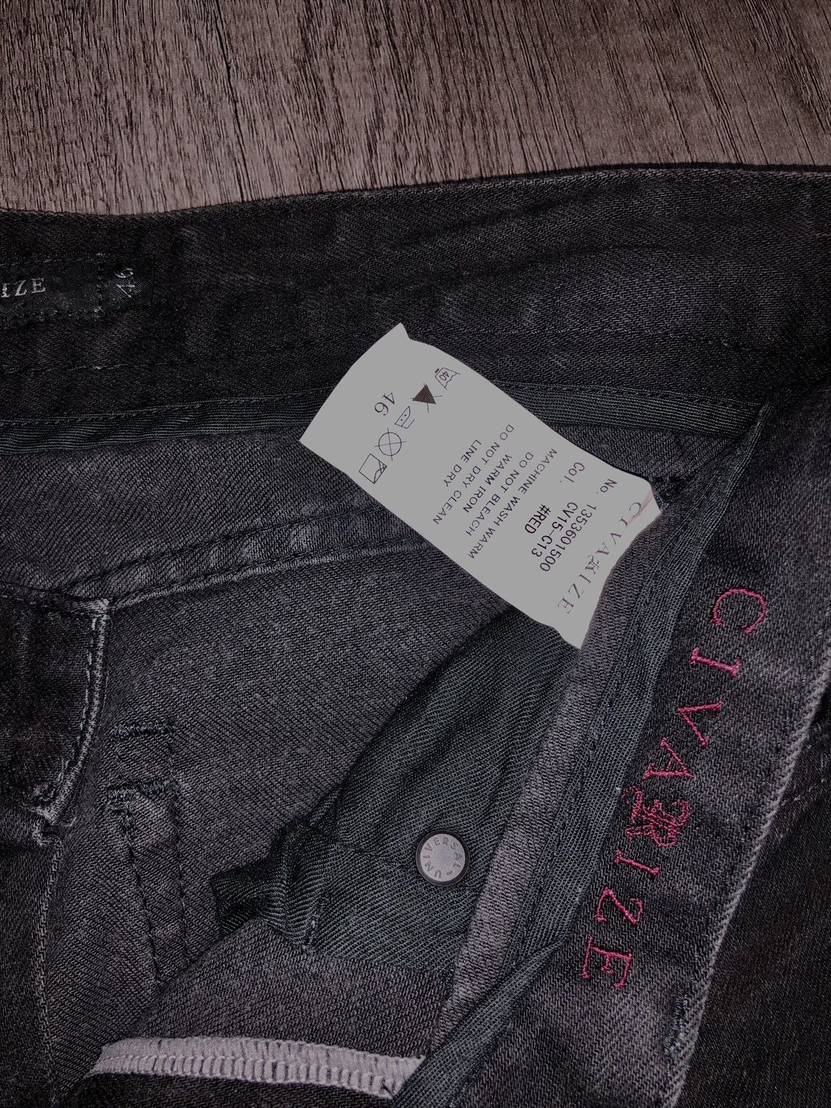 Other CIVARIZE BLACK WAX JEANS Size US 33 - 13 Thumbnail