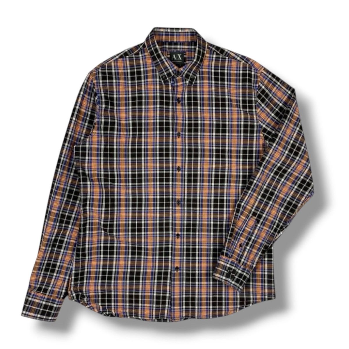 Armani Exchange Armani Exchange Checkered Button Up Long Sleeve Shirt Size US M / EU 48-50 / 2 - 1 Thumbnail