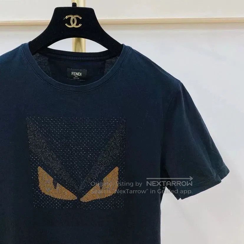 Fendi Fendi Black Rhinestone T-Shirt Size 48. Size US M / EU 48-50 / 2 - 4 Thumbnail