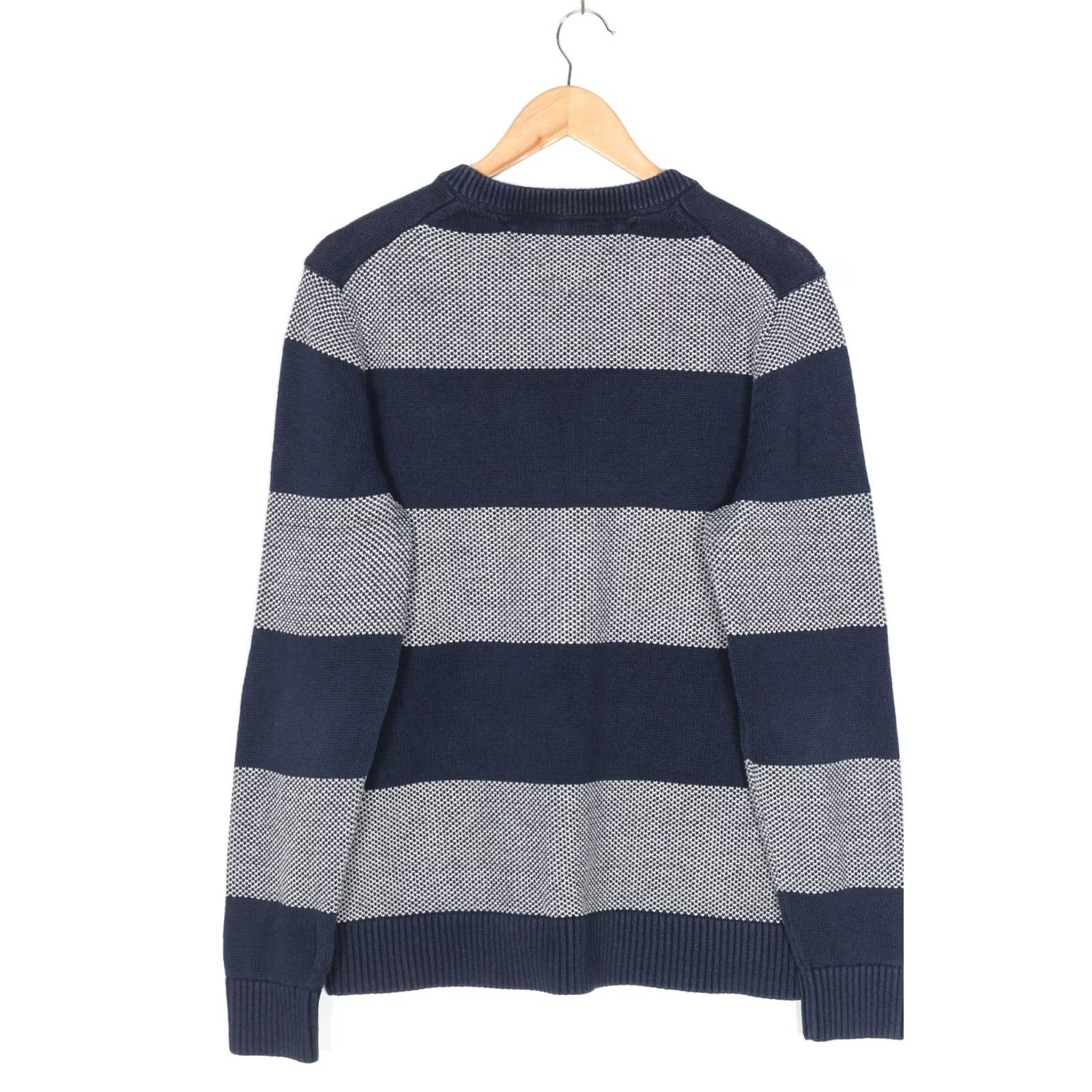 Tommy Hilfiger Tommy Hilfiger Jumper Men L Crew Neck Striped Cotton Blue Classic Pullover Size US L / EU 52-54 / 3 - 3 Thumbnail