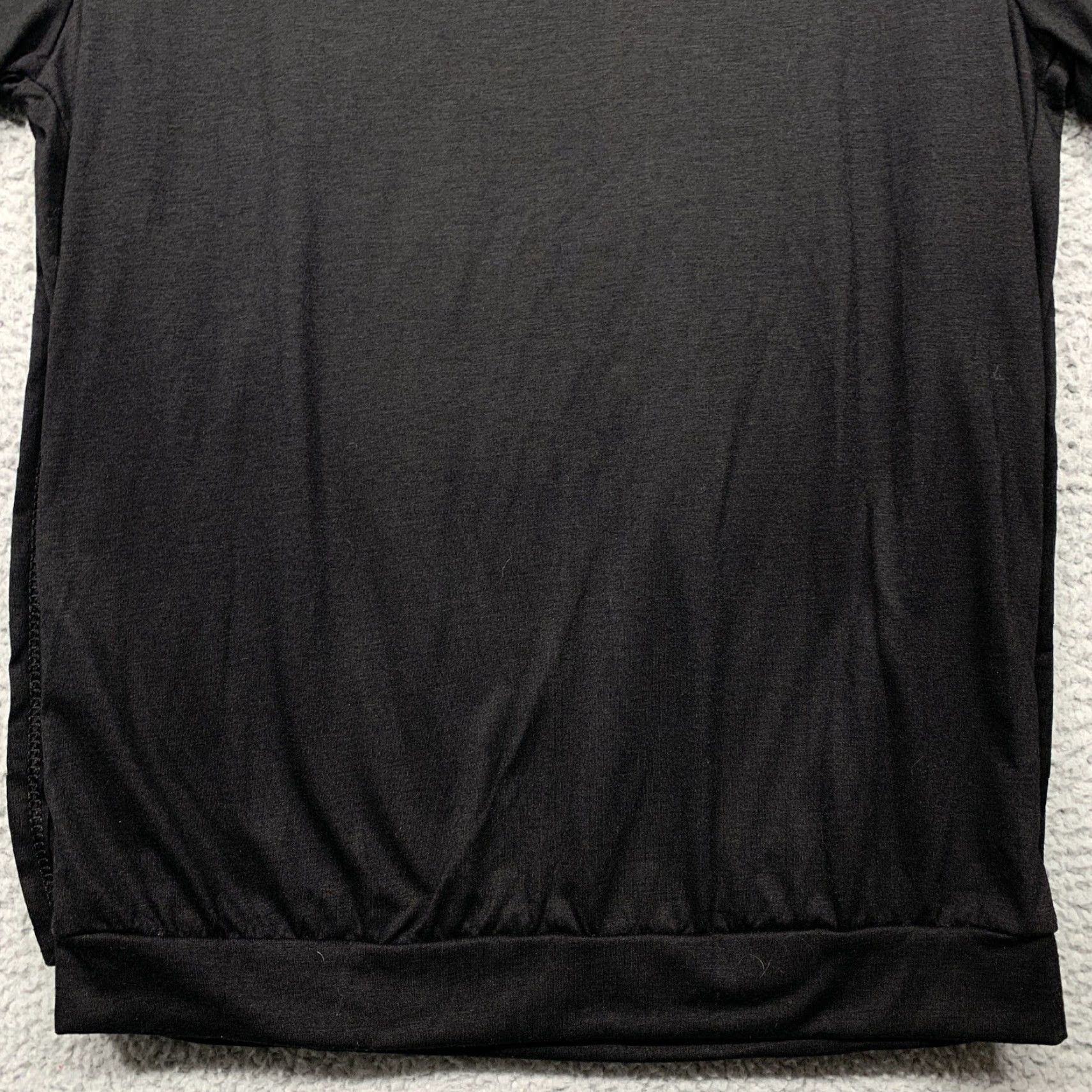 Vintage Maternity Nursing Tee Black XL Elastic Gathered Hem Side Slits Comfortable NWOT Shirt Women XL Black Easy Nursing Tee Size XL / US 12-14 / IT 48-50 - 6 Thumbnail