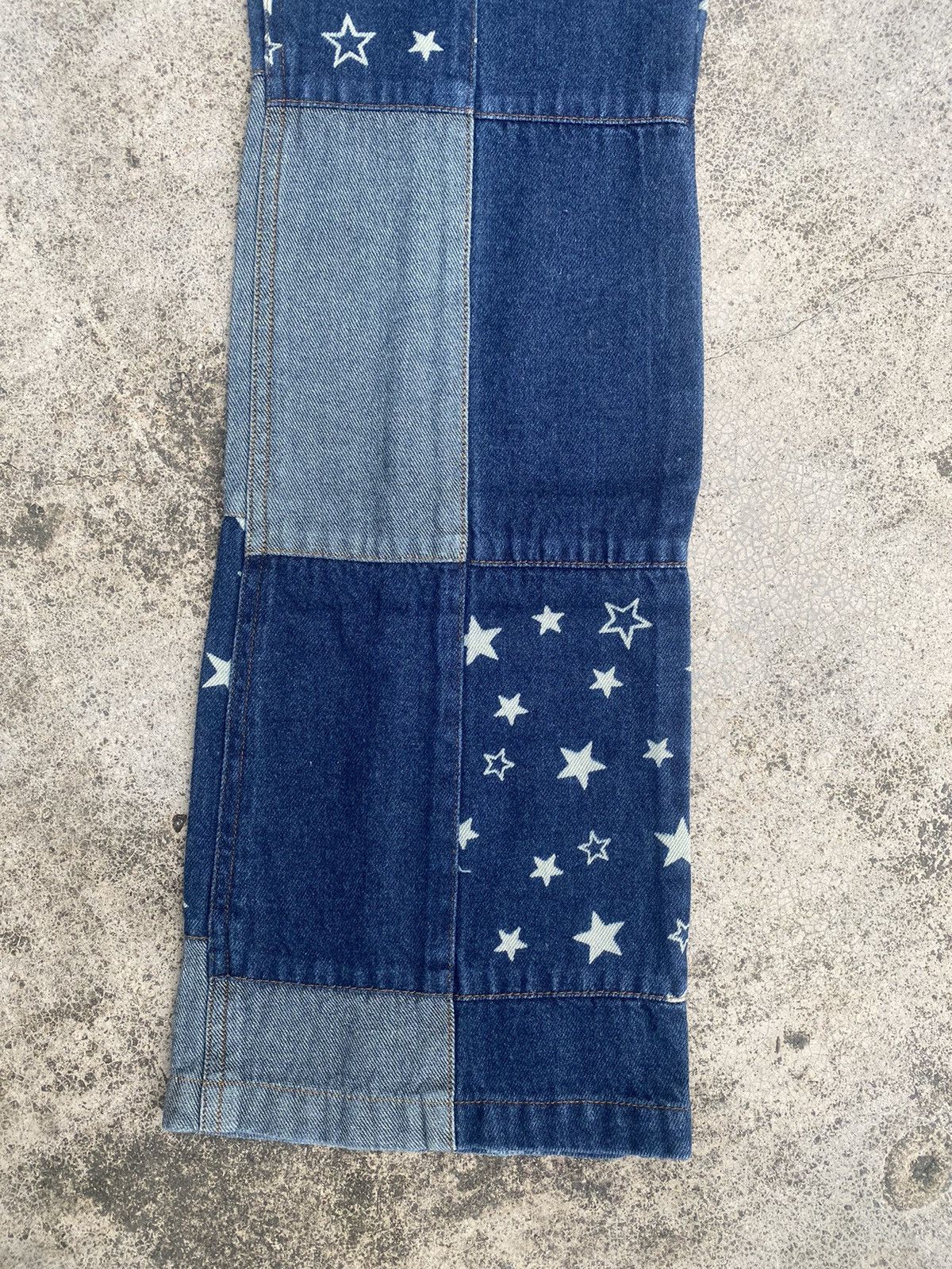 Hysteric Glamour × Japanese Brand Flare Jeans Chocolate Hagi Patchwork Bootcut Size 24 Size US 26 / EU 42 - 4 Thumbnail