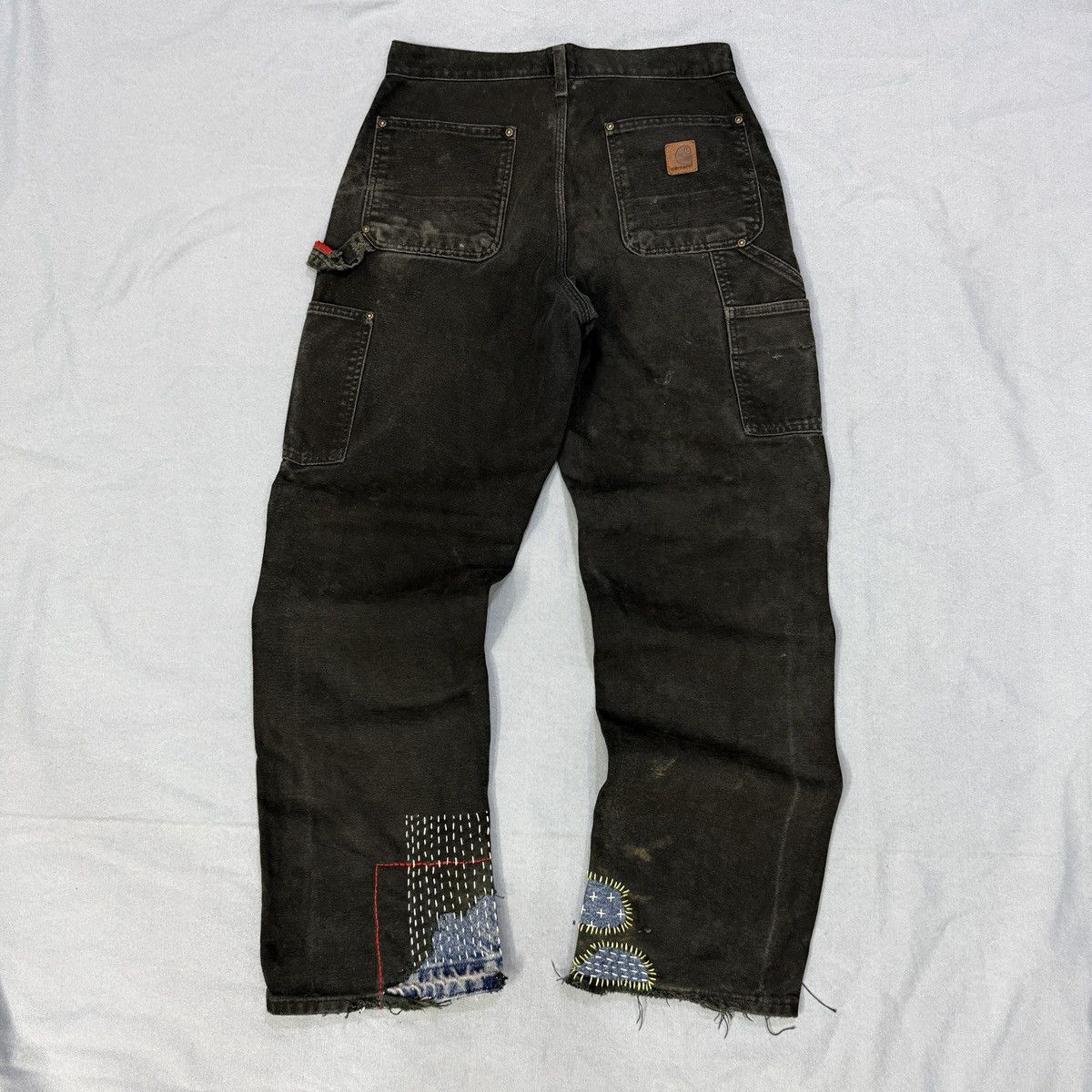 Carhartt Japanese Sashiko Carhartt Double knee Denim Size US 29 - 10 Thumbnail