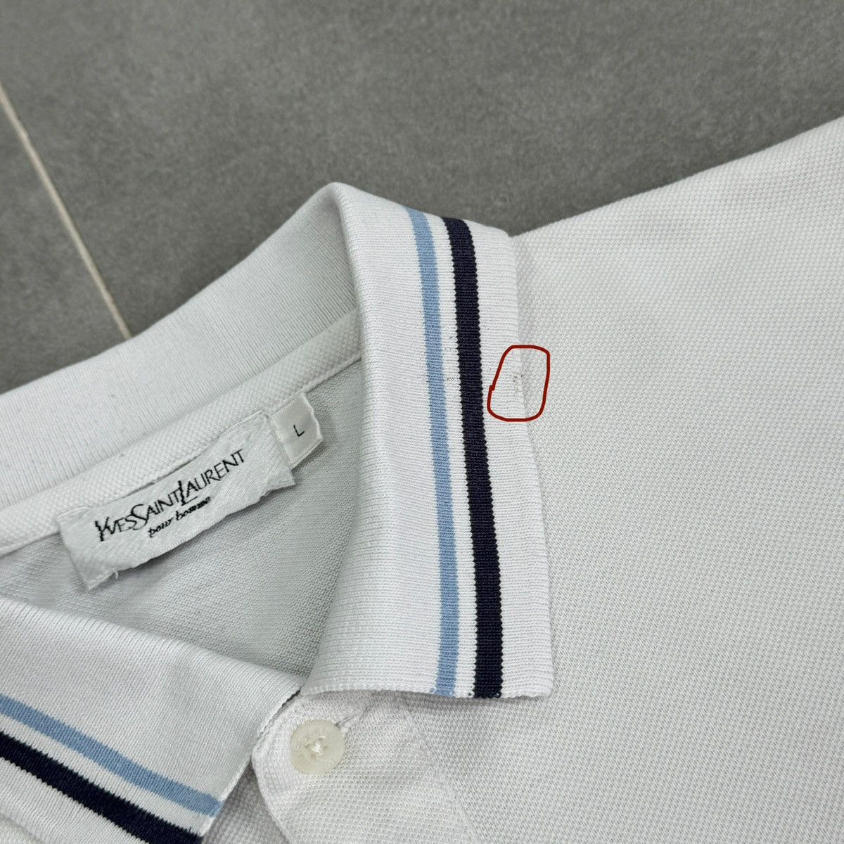 Yves Saint Laurent Yves Saint Laurent YSL Pour Homme Polo Shirt Men Size L Size US L / EU 52-54 / 3 - 17 Thumbnail