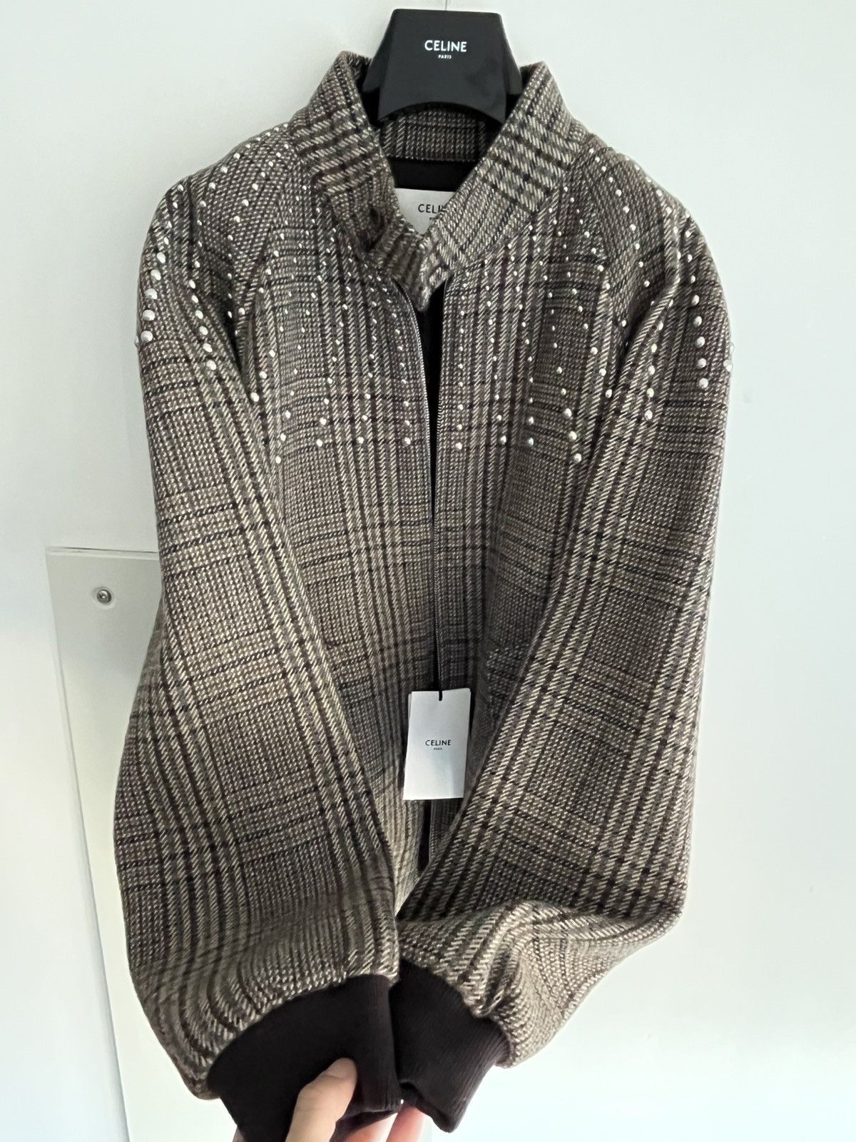 Celine × Hedi Slimane $5k Value Super Runway Celine Hedi Slimane Studded Teddy Size US XL / EU 56 / 4 - 9 Thumbnail
