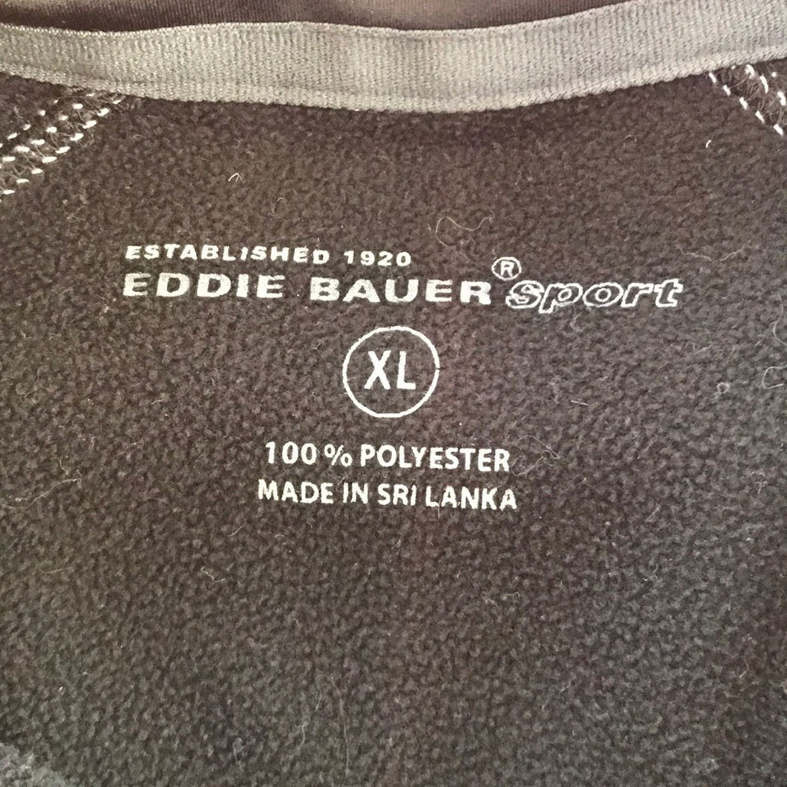 Eddie Bauer Eddie Bauer Sport Mens Black Quarter Zip Pullover Size US XL / EU 56 / 4 - 5 Thumbnail