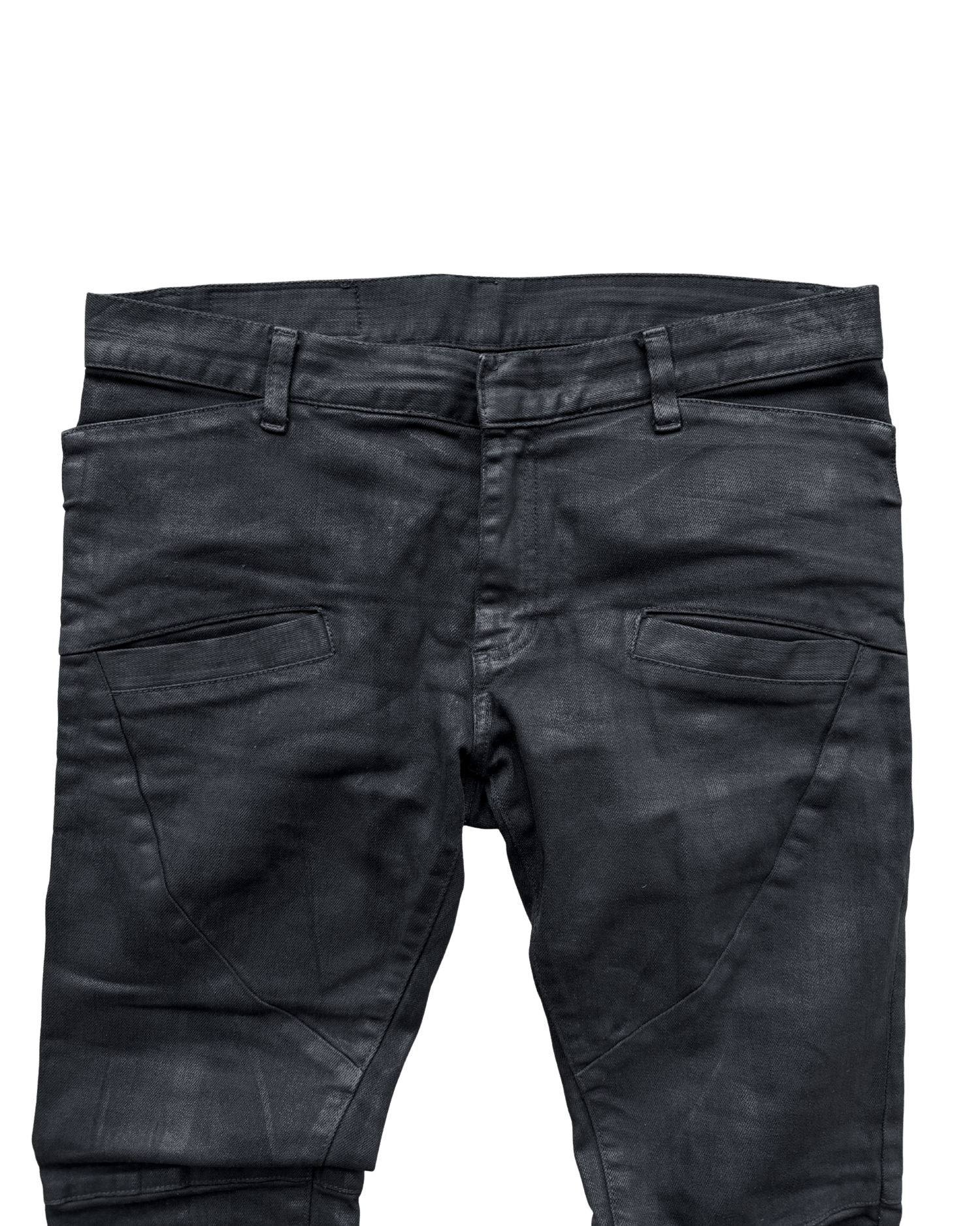 Balmain Balmain SS11 Waxed Decarnin Moto Jeans Size US 31 - 4 Thumbnail