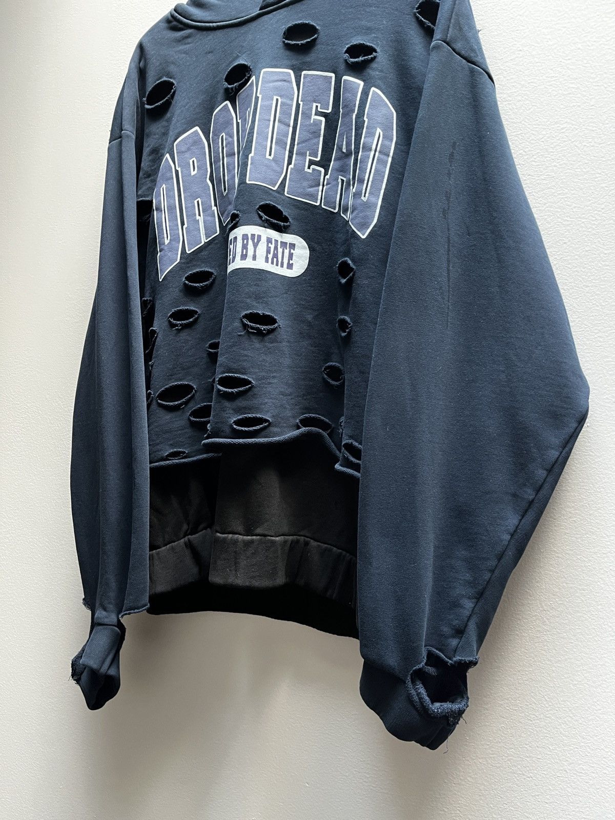 Drop Dead Drop Dead Layered Distressed Hoodie (unisex) Size US S / EU 44-46 / 1 - 9 Thumbnail