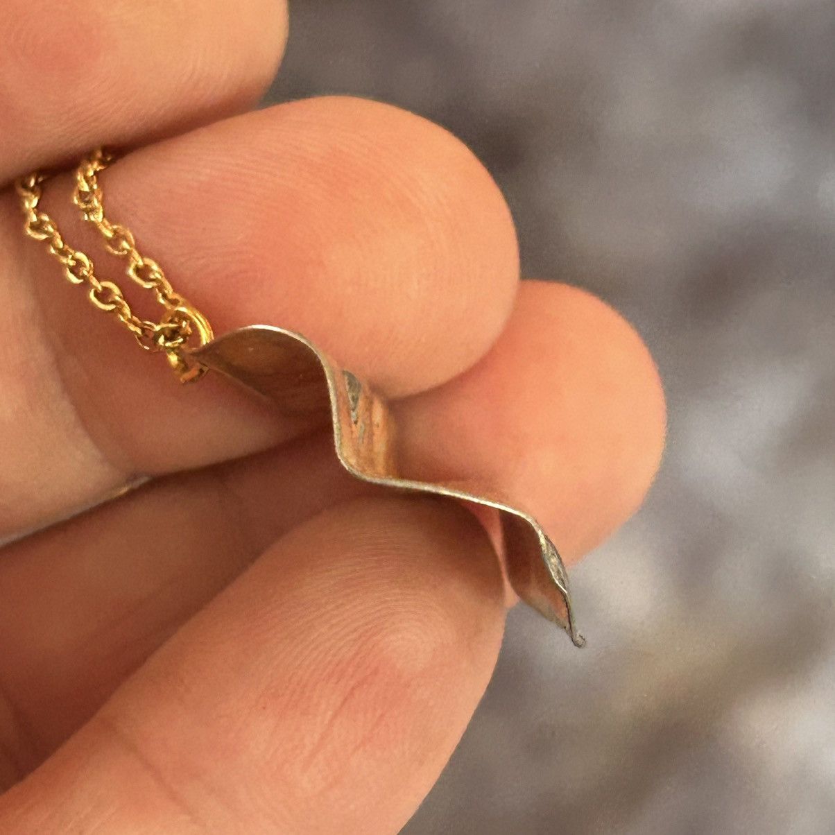 Vintage Handcrafted repurpose pendant on chain necklace Size ONE SIZE - 6 Thumbnail