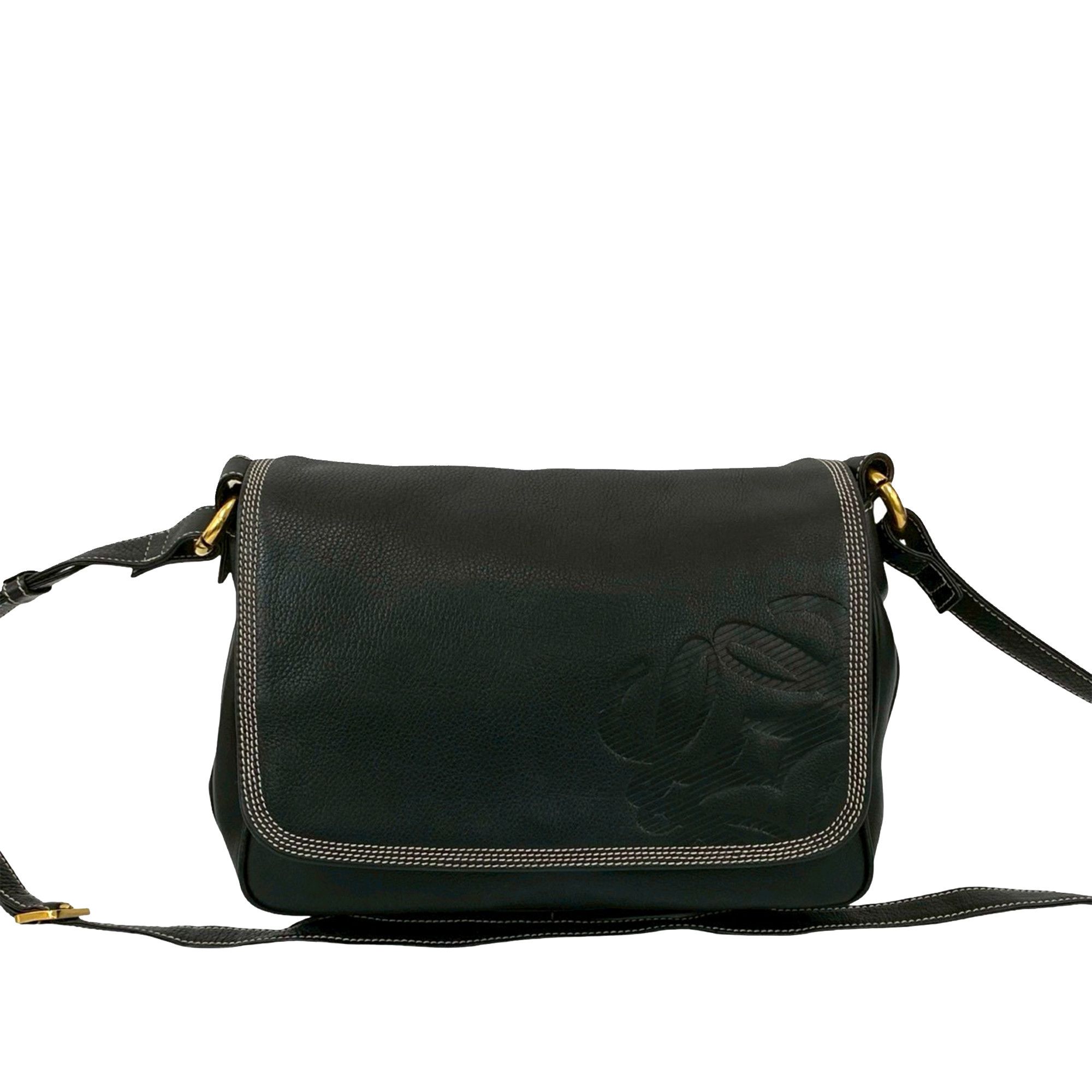 Loewe LOEWE Leather Anagram Flap Crossbody Size ONE SIZE - 1 Thumbnail