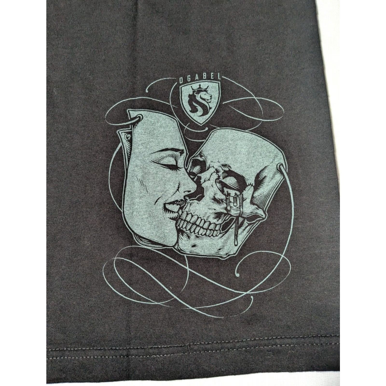 Vintage OGABEL ALL HUSTLE NO LOVE Men L Black Cotton T-Shirt EUC Size US L / EU 52-54 / 3 - 4 Thumbnail
