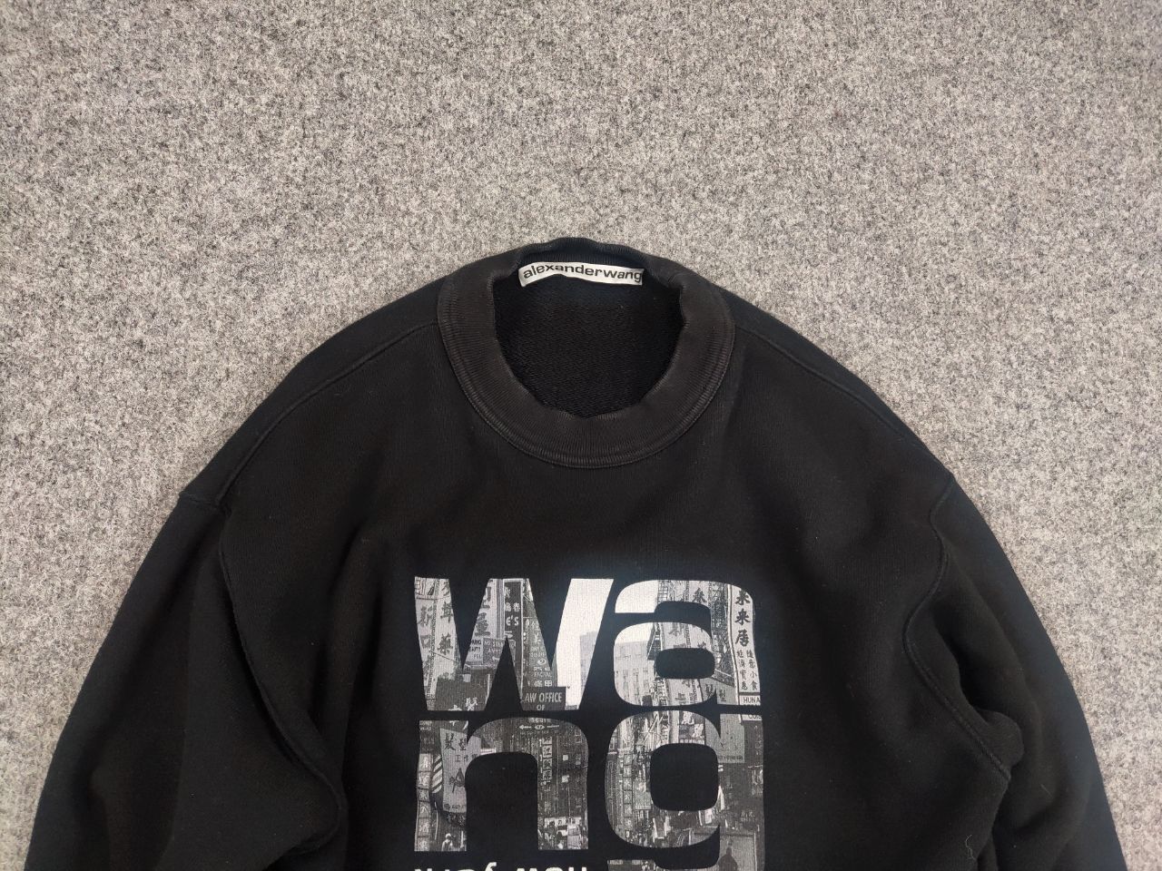 Alexander Wang Alexander Wang new york Logo Oversized Crew Chek Sweatshirt Size US S / EU 44-46 / 1 - 5 Thumbnail