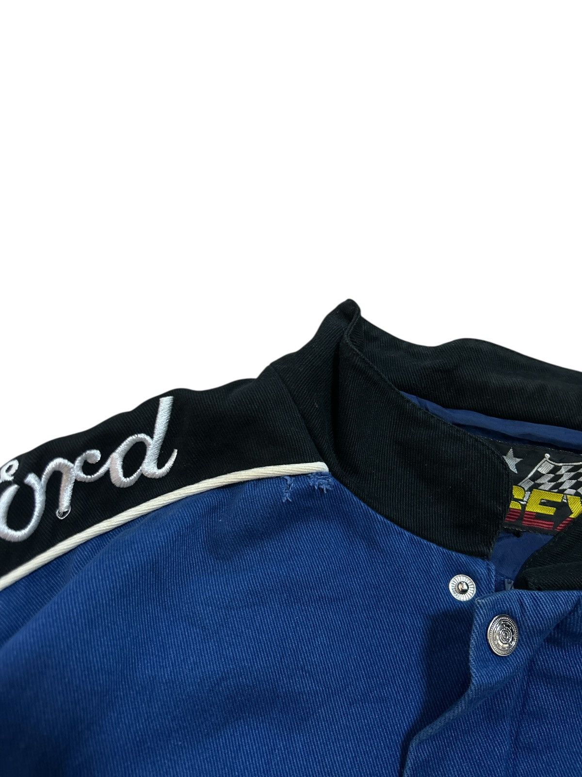 Vintage Iconic 90s/Y2K Ford Racing NASCAR Jacket ESSEX Racing Style Size US L / EU 52-54 / 3 - 4 Thumbnail