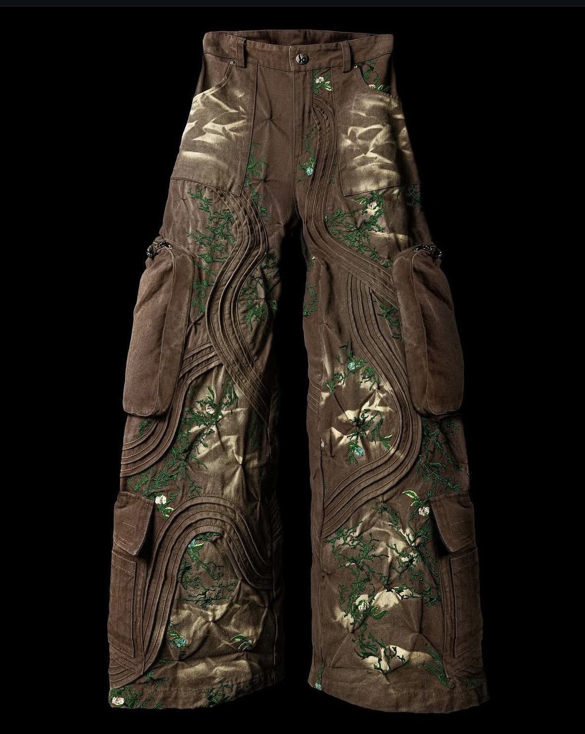 Bad Son badson woodland overgrowth cargo pants XS Size US 26 / EU 42 - 2 Thumbnail