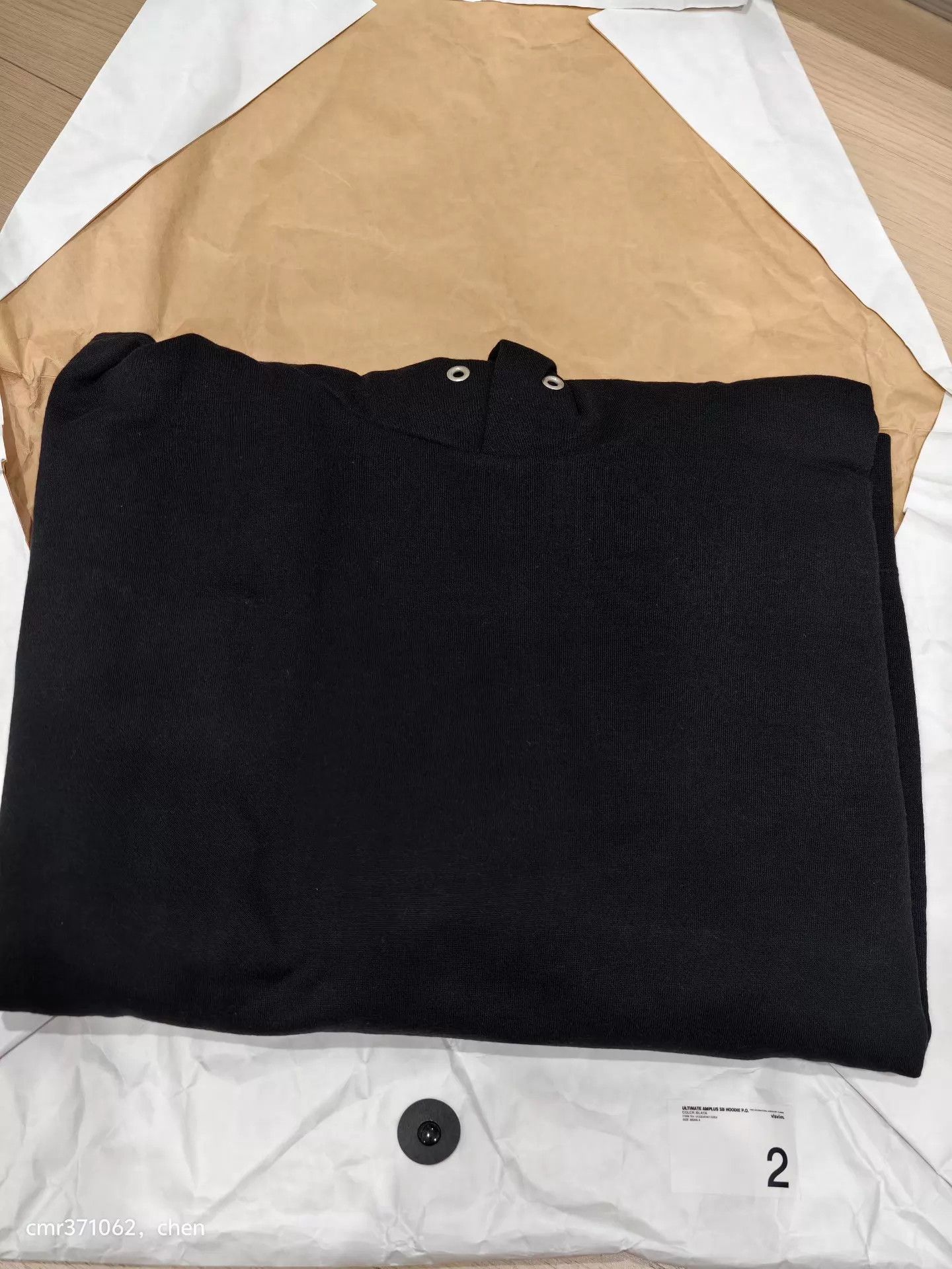 Visvim New VISVIM 22AW ULTIMATE AMPLUS SB HOODIE Black2 Size US M / EU 48-50 / 2 - 3 Thumbnail