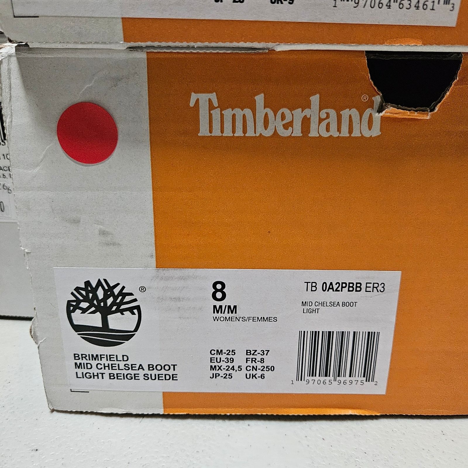 Timberland TIMBERLAND WOMEN'S 8 BRIMFIELD MID CHELSEA BOOT LT BEIGE Size US 8 / IT 38 - 8 Thumbnail