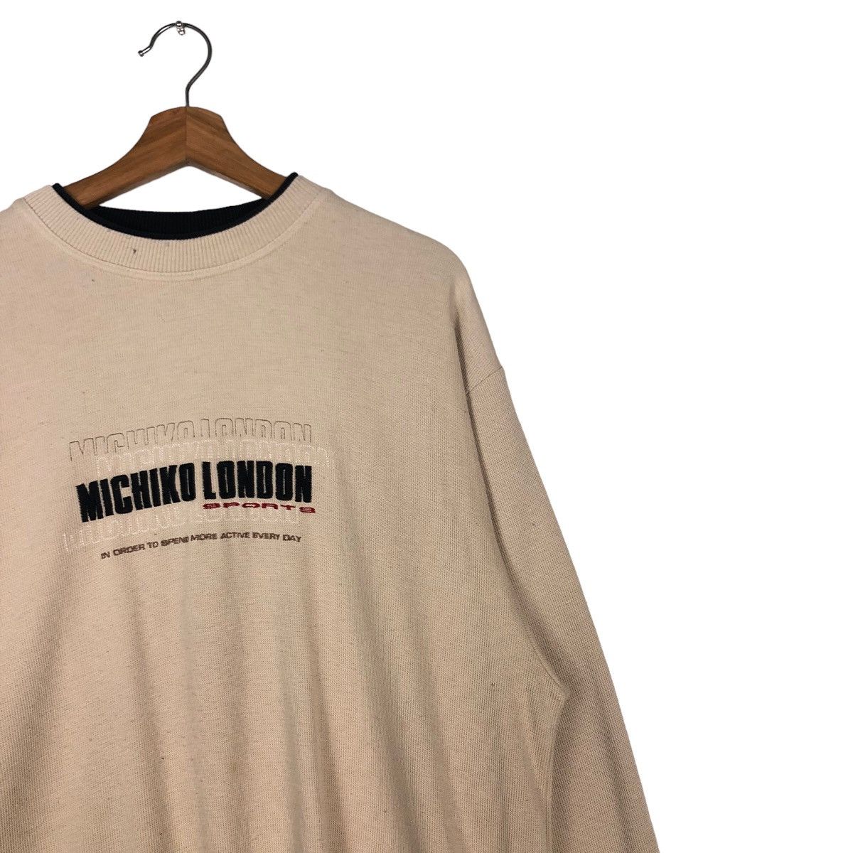 Japanese Brand 🔥Vintage Sweatshirt Crewneck Michiko London Spell Out Big Size US M / EU 48-50 / 2 - 6 Thumbnail