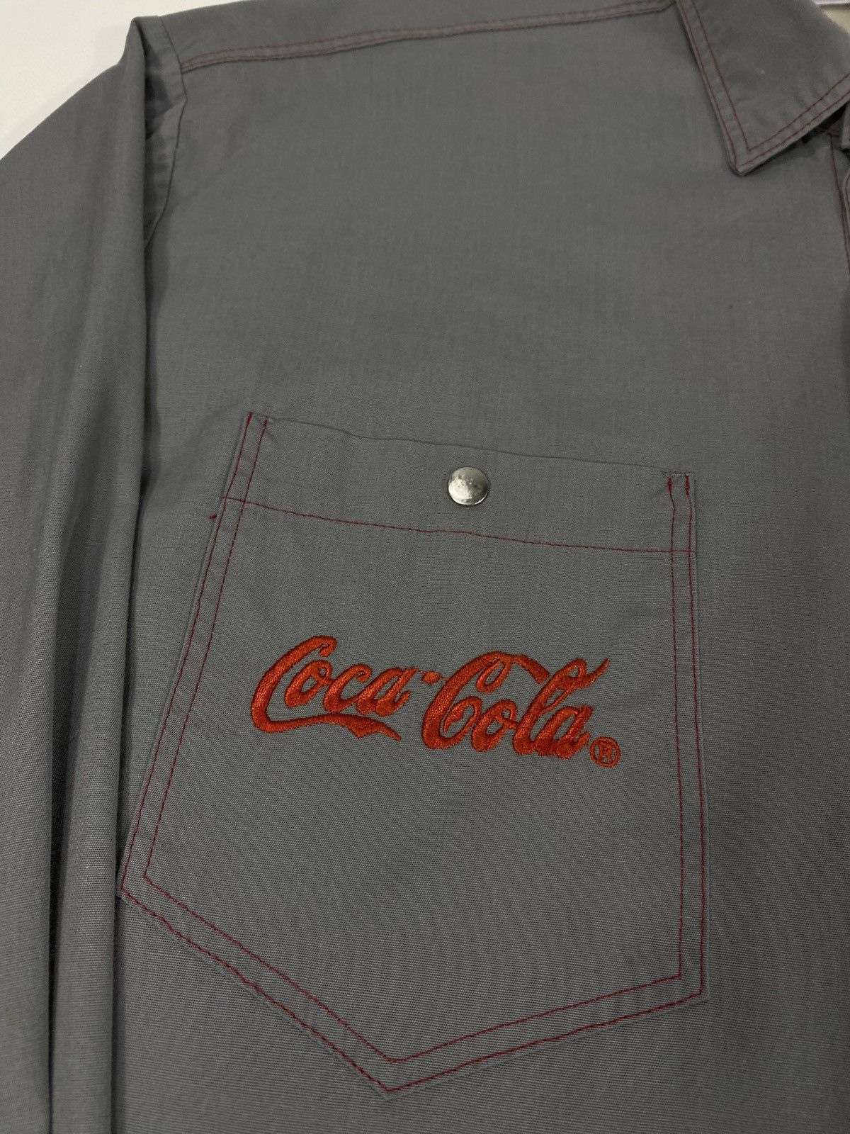 Coca Cola 90s Coca Cola Manufacturing Work Embroidery #2 Shirt Size US XXL / EU 58 / 5 - 6 Thumbnail