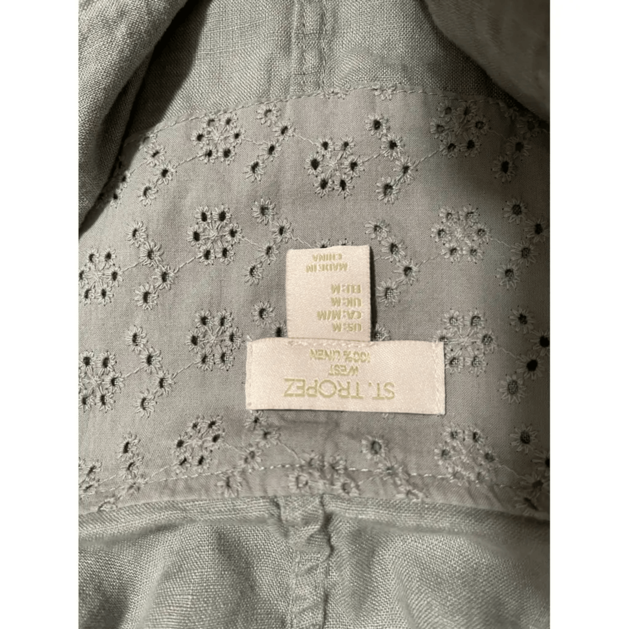 Other Mana St Tropez Grey Linen Vest with Drawstring (Size S) Size S / US 4 / IT 40 - 3 Thumbnail