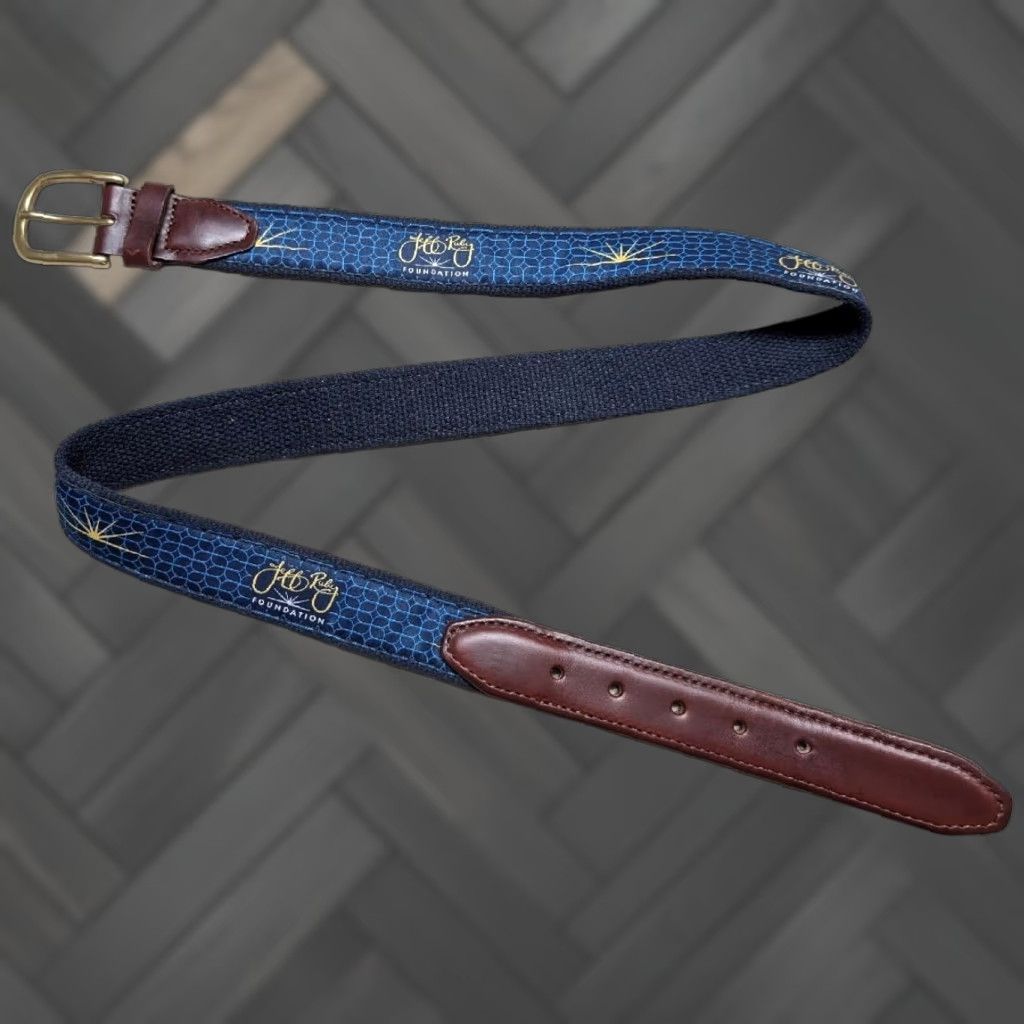 Vintage VINTAGE USA made YRI JEFF RUBY golf belt webbed canvas 36 leather blue belt Mens Size 36 - 1 Thumbnail
