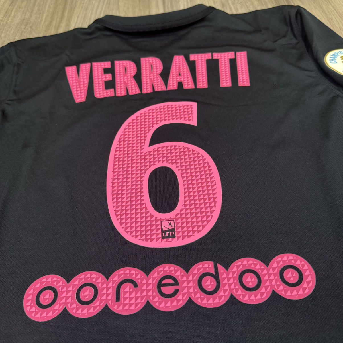 Nike PSG 15/16 third away shirt #6 Verratti Size US M / EU 48-50 / 2 - 4 Thumbnail