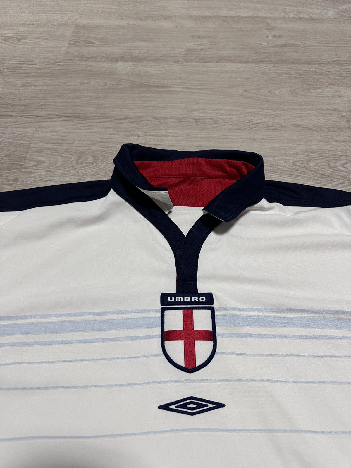 Umbro Vintage Umbro Jersey National Tram England 2003/05 Two side Size US XL / EU 56 / 4 - 8 Thumbnail